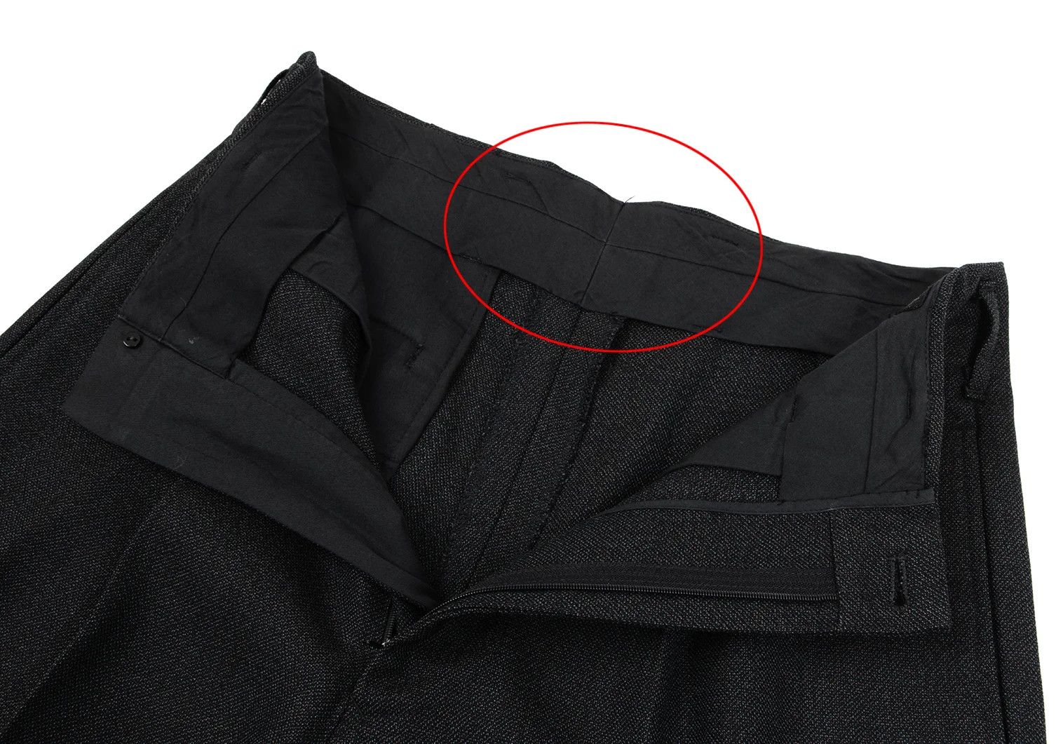 Jean Paul Gaultier Wool Tuck Tapered Pants in Charcoal Size 48 Size US 32 / EU 48 - 7 Thumbnail