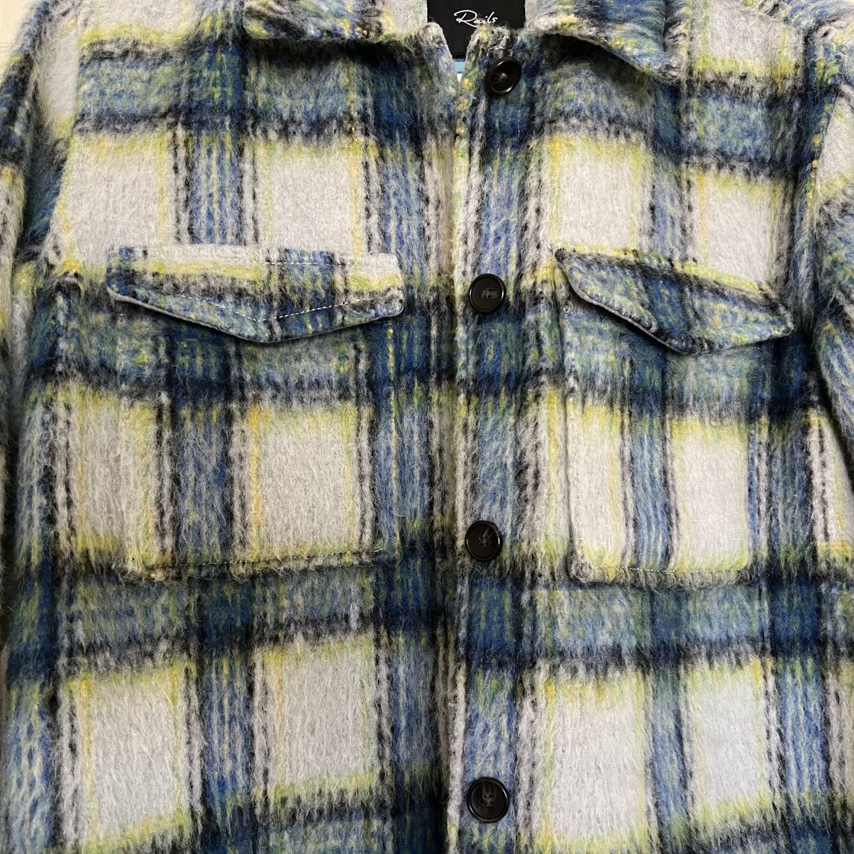 Rails Rails Turner Shacket Cobalt Lime Smoke Plaid Oversized Size M / US 6-8 / IT 42-44 - 6 Thumbnail