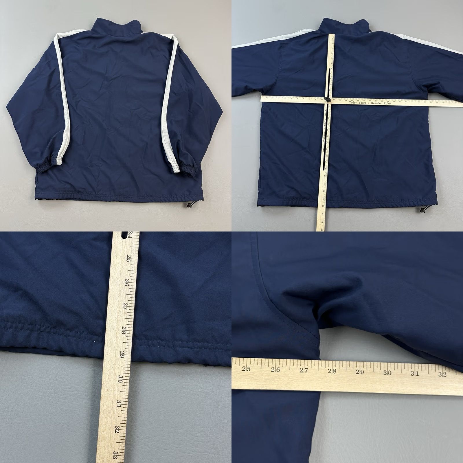 Reebok Vintage Reebok Jacket Mens 2XL Blue White Fleece Lined Windbreaker 90s Y2K Size US XXL / EU 58 / 5 - 8 Thumbnail