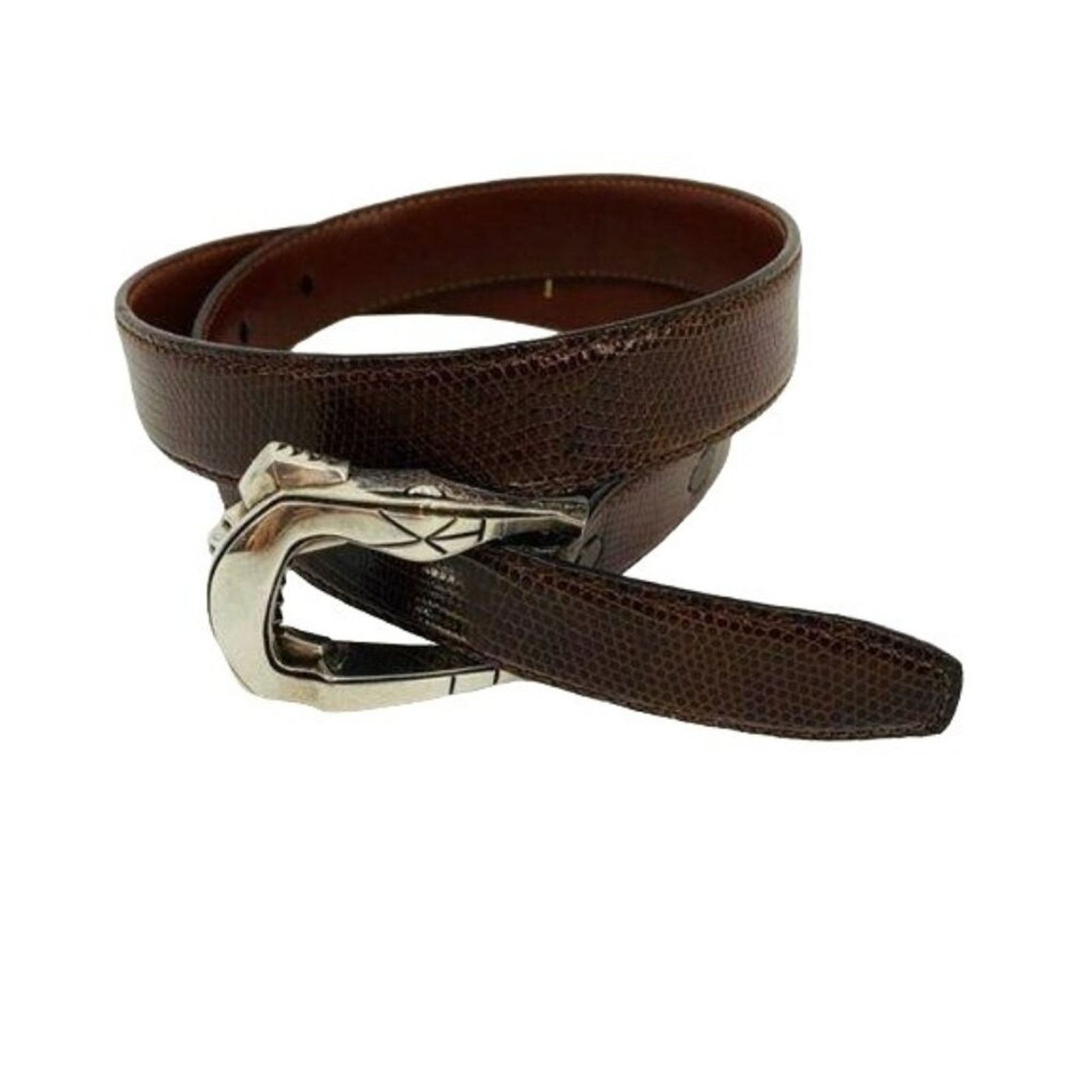 Kieselstein-Cord Barry Kieselstein Cord Stylized Silver Alligator Buckle Size ONE SIZE - 2 Thumbnail