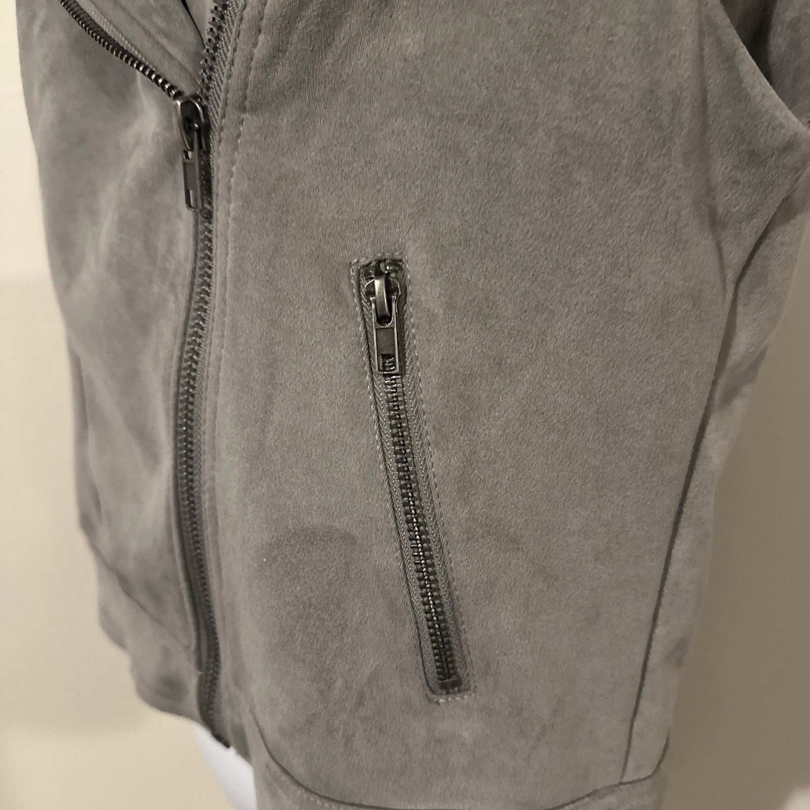 Other Philosophy Republic Clothing Gray Faux Suede Moto Vest - L Size L / US 10 / IT 46 - 2 Thumbnail