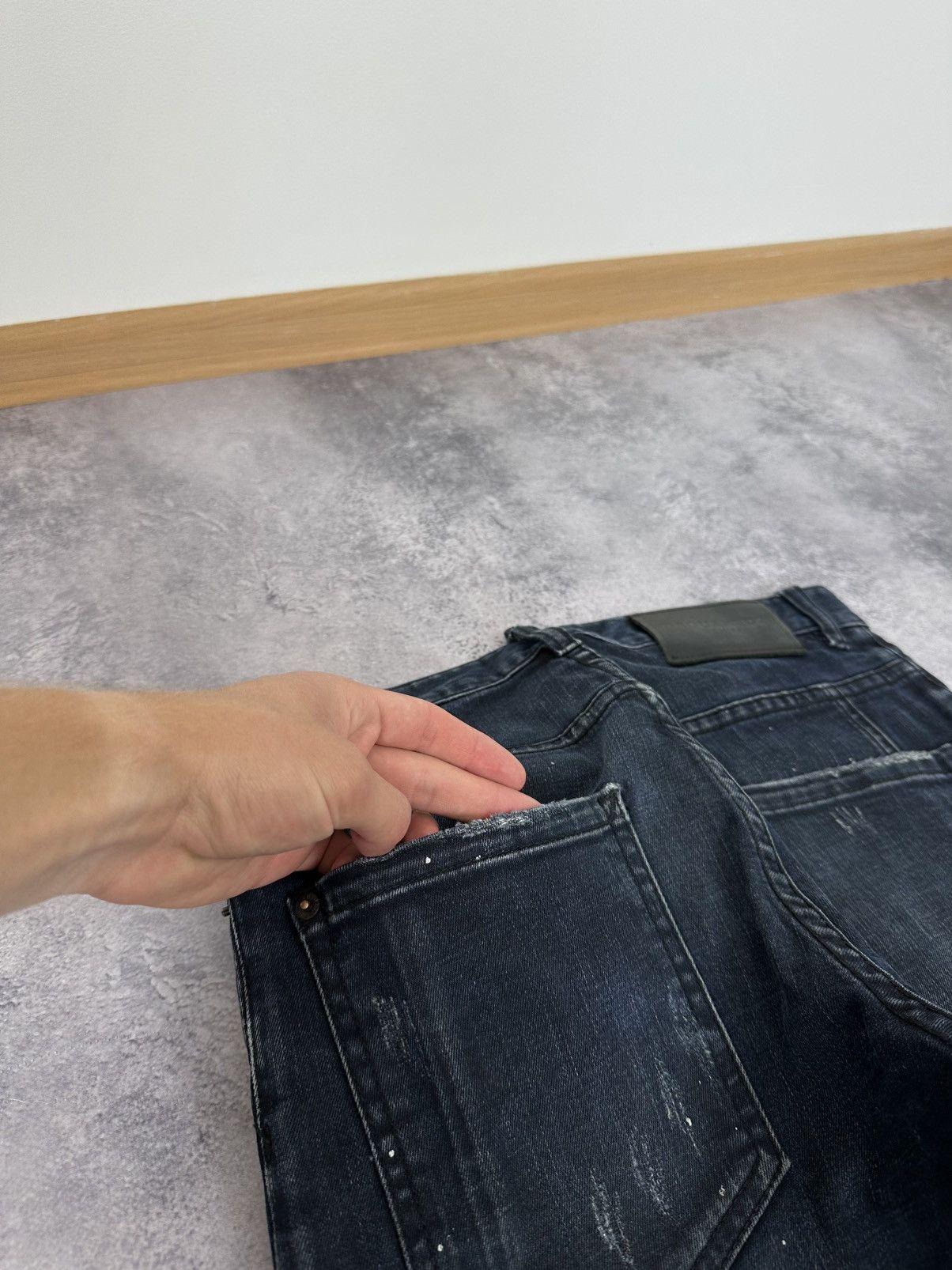 Dsquared2 Dsquared2 Avant Garde Distressed Designer Luxury Opium Jeans Size US 32 / EU 48 - 12 Thumbnail