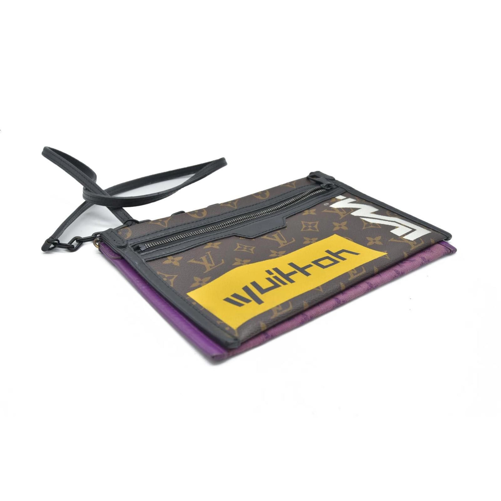 Louis Vuitton Louis Vuitton Monogram Double Flat Messenger Marron Size ONE SIZE - 3 Thumbnail