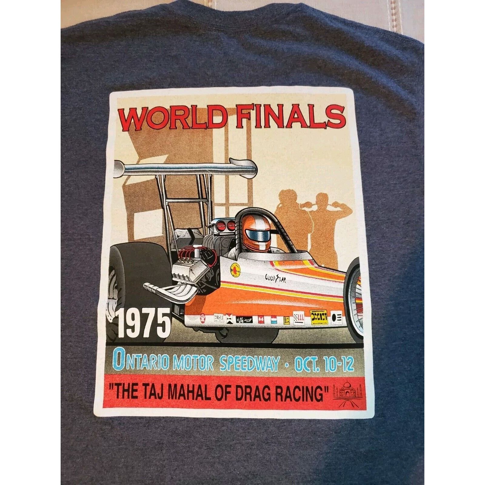 NASCAR Ontario Motor Speedway World Finals Shirt Red Line Drag Race Size US M / EU 48-50 / 2 - 4 Thumbnail