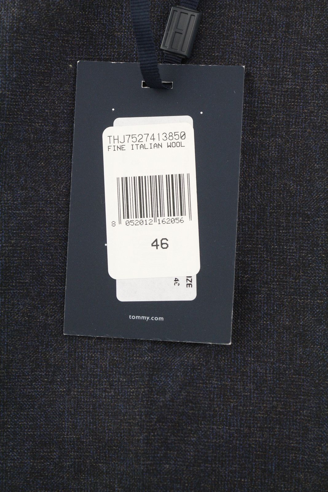 Tommy Hilfiger LARDINI 46 Blue Patterned Wool Cashmere Slim Trousers 85318 Size US 30 / EU 46 - 6 Thumbnail