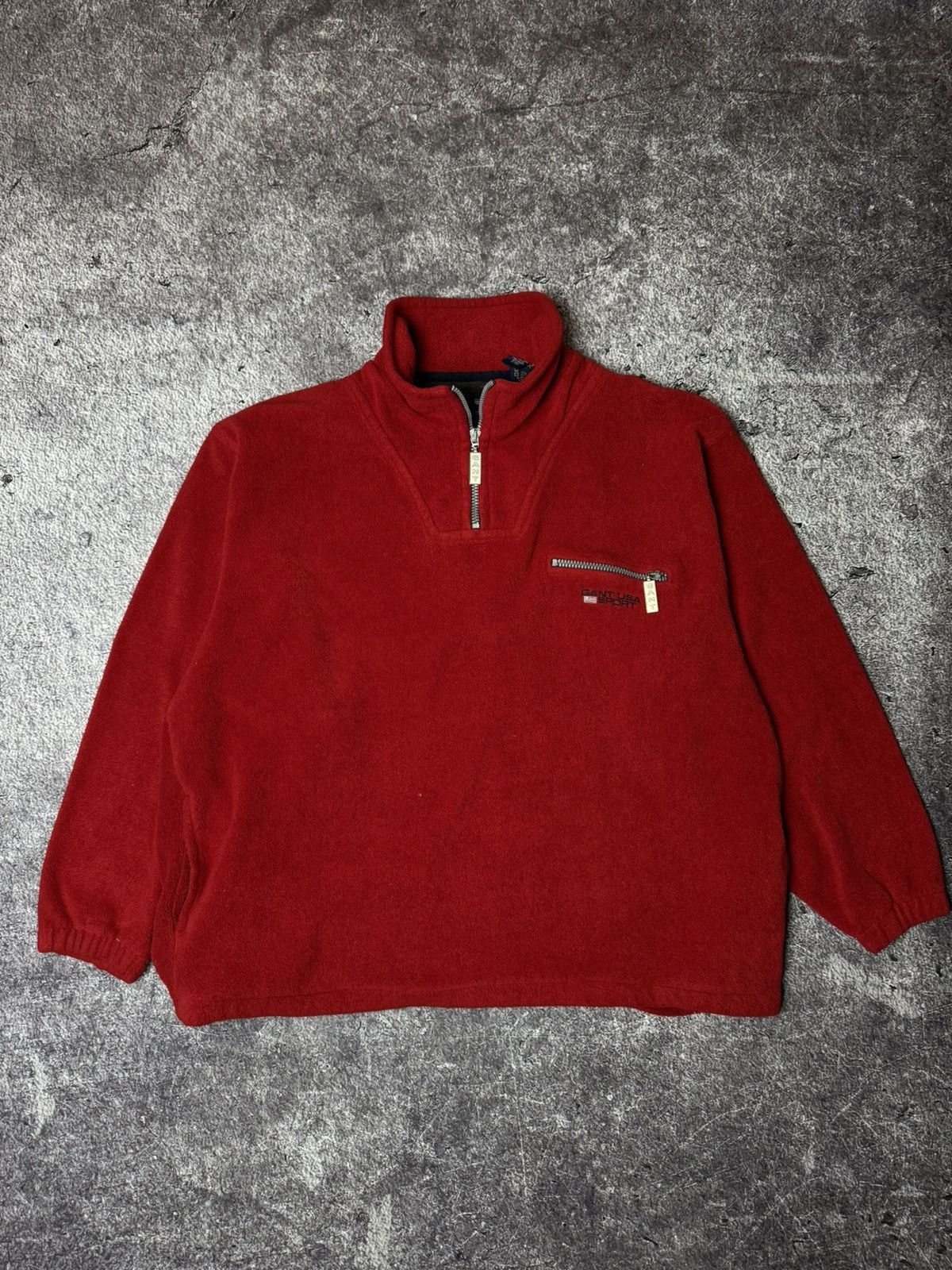 Gant × Vintage gant usa sport vintage fleece sweatshirt 1/3 zip Size US XL / EU 56 / 4 - 2 Thumbnail
