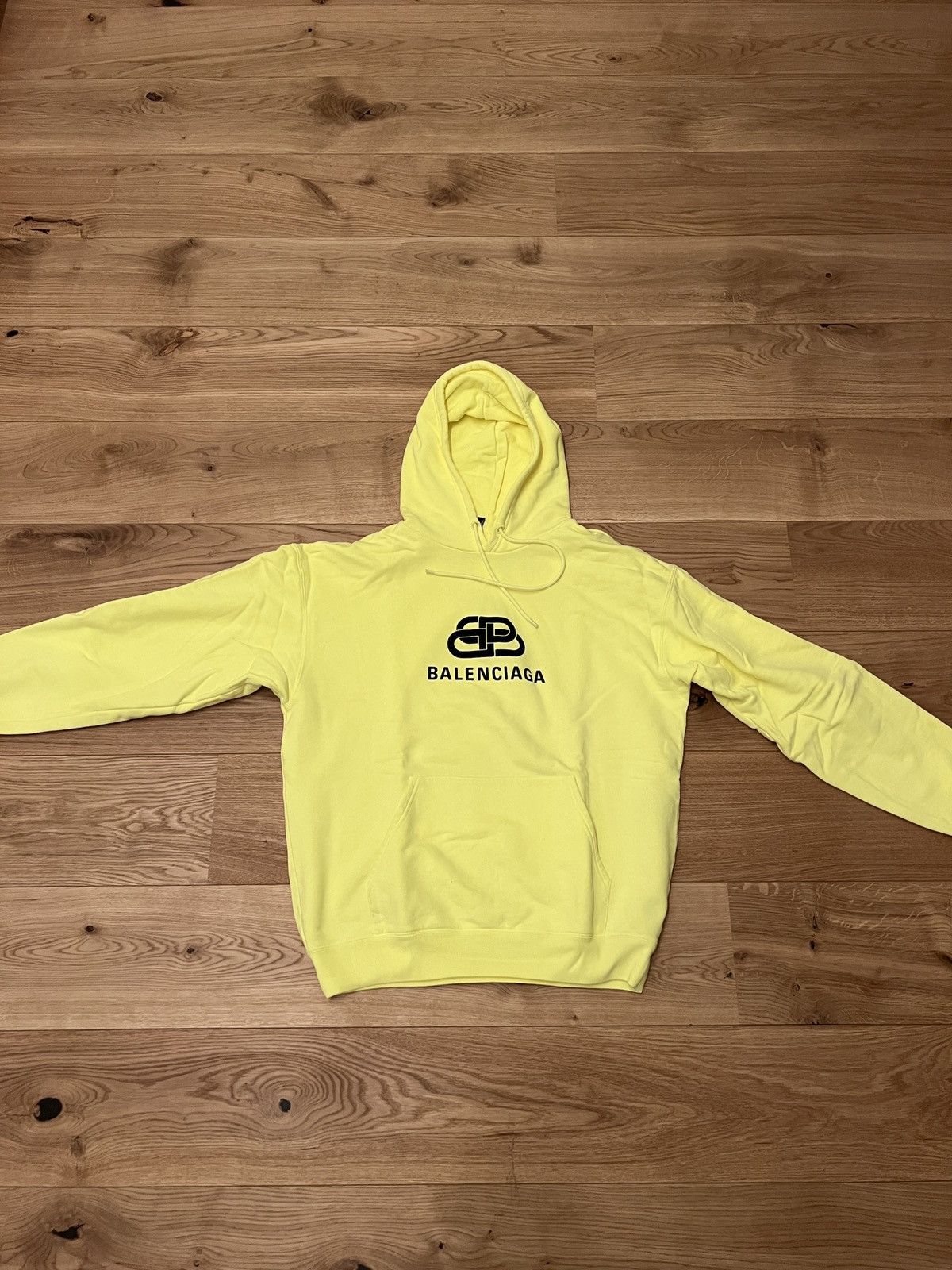 image of Balenciaga Hoodie Yellow, Men's (Size XS)