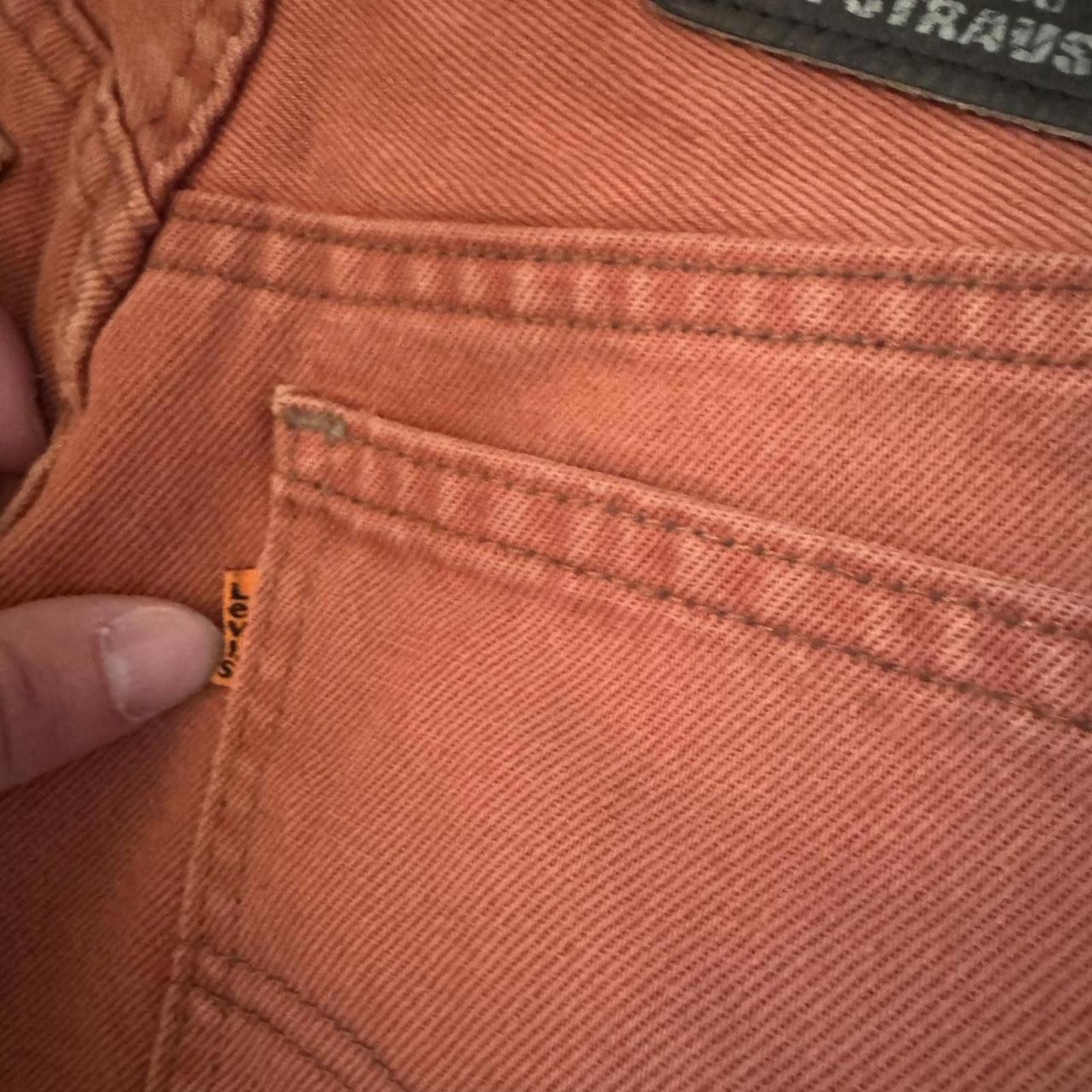 Levi's Vintage Orange tag orange denim Levi’s Made in UK Size US 32 / EU 48 - 5 Thumbnail