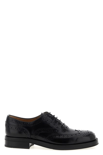 CHURCH'S Pilar Black Leather Derby Shoes New & Authentic