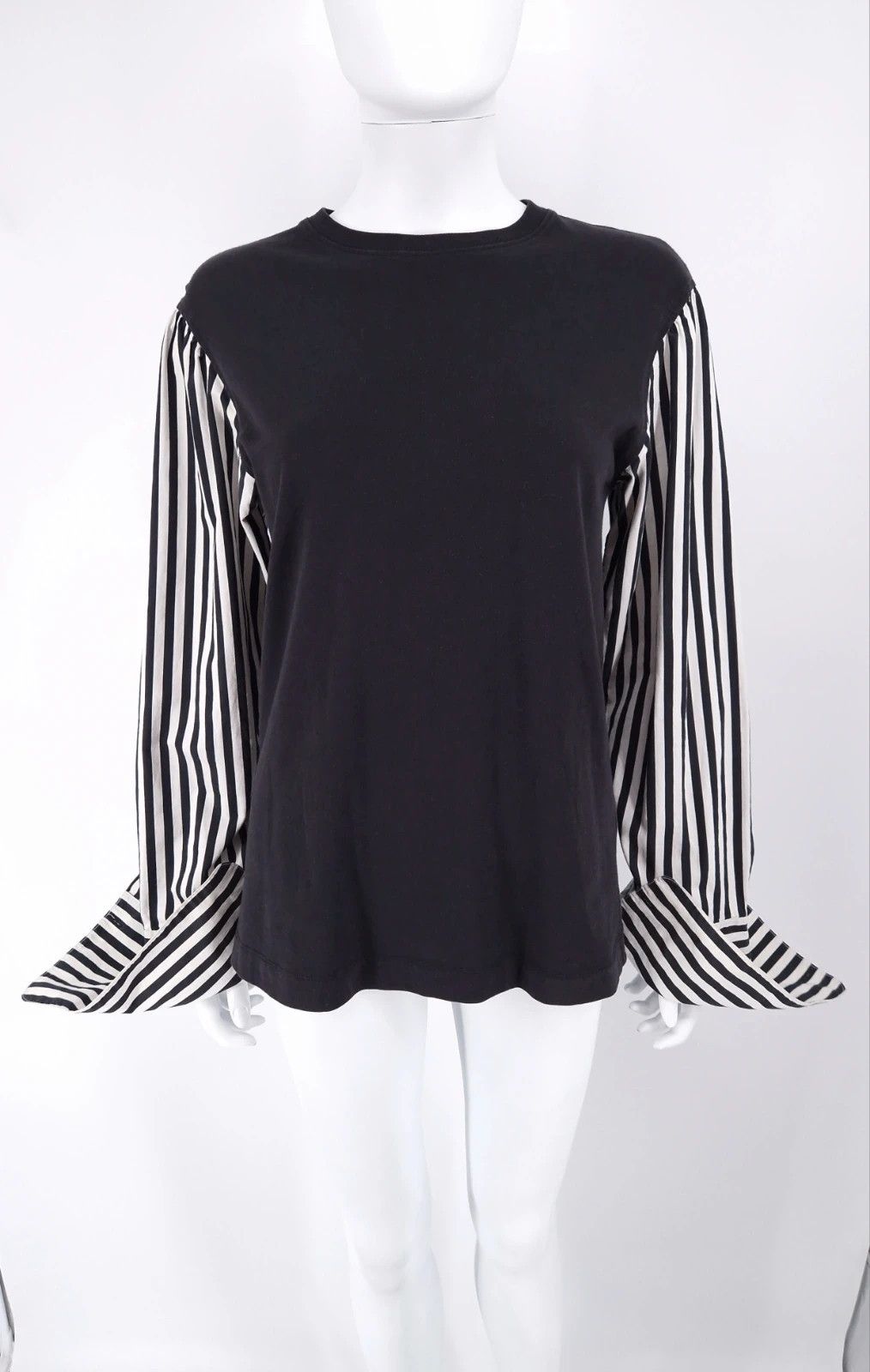 Dries Van Noten Unisex Statement Sleeve Cotton Top Size US XS / EU 42 / 0 - 1 Thumbnail