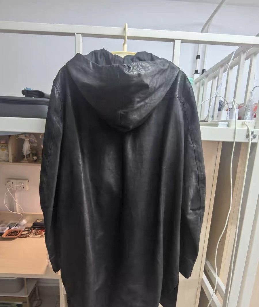 Rick Owens Rick Owens RO leather hooded zip-up jacket Size US L / EU 52-54 / 3 - 2 Thumbnail