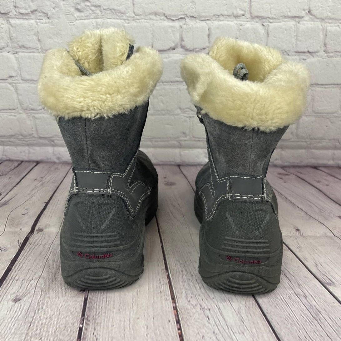 Columbia Columbia Omni-Heat Gray Pink Winter Snow Boots Girl Sz 6/W 8 Size US 6 / IT 36 - 7 Thumbnail
