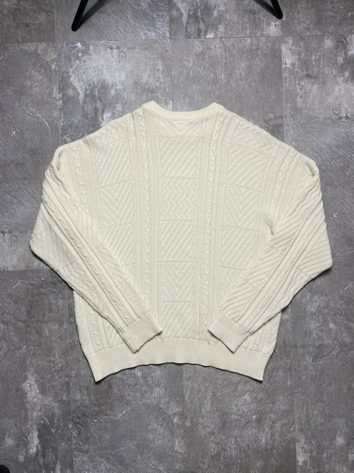 Lacoste vintage lacoste knitwear beige sweater knit cable y2k 90s Size US XL / EU 56 / 4 - 4 Thumbnail