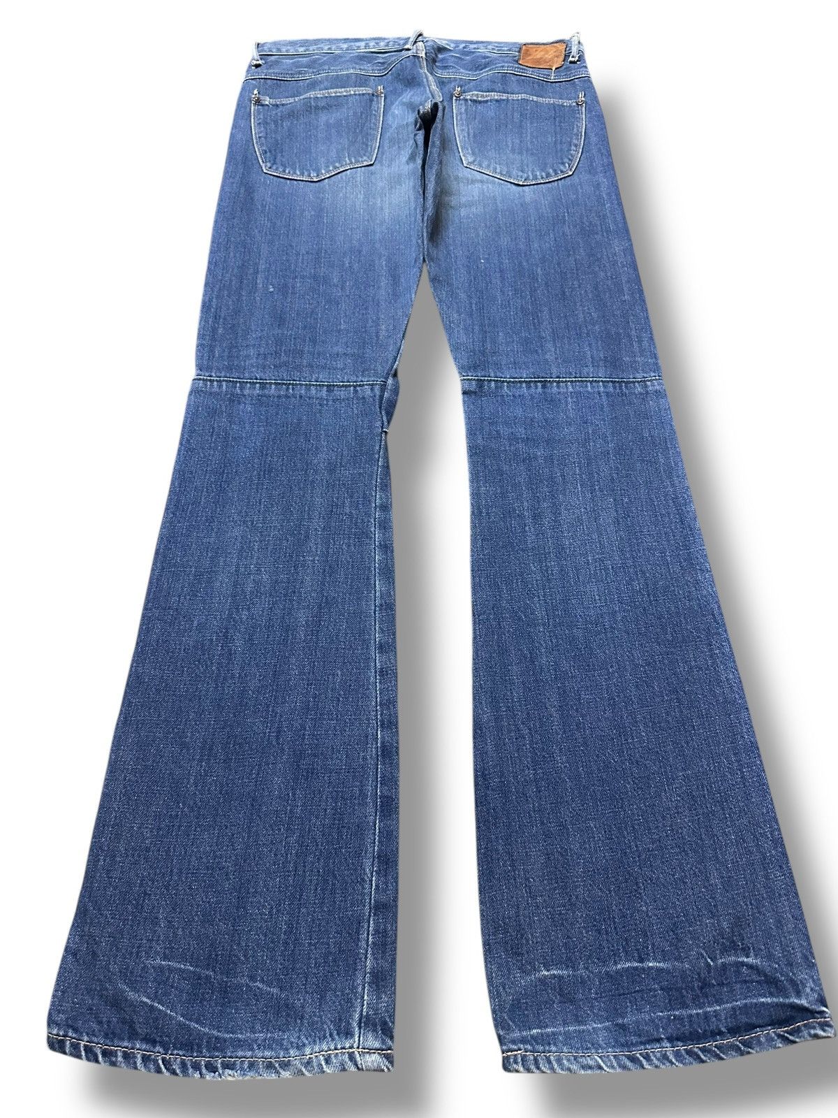 Japanese Brand Vintage Flare Jeans Style With Faded Wash Size US 32 / EU 48 - 2 Thumbnail