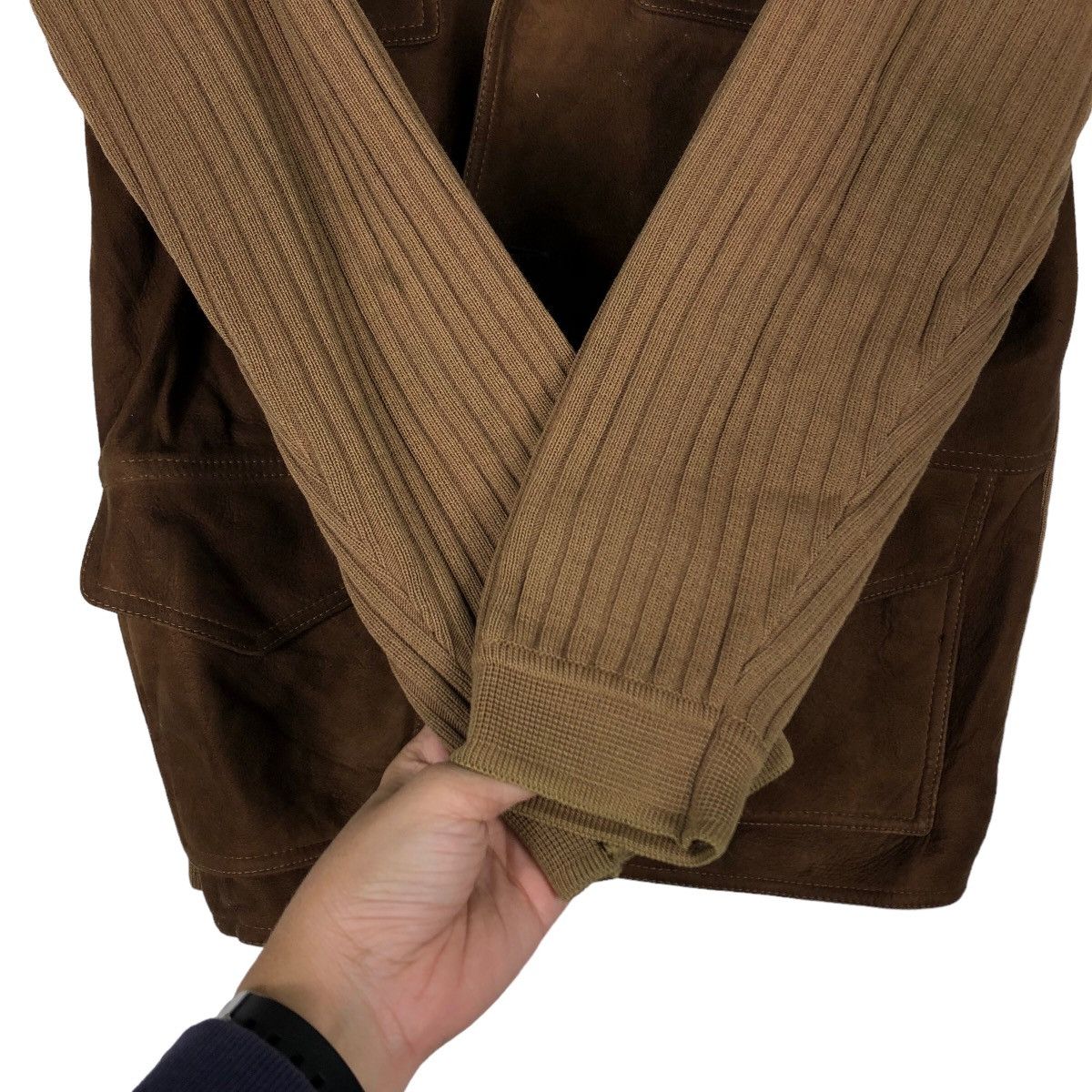 Japanese Brand 🔥Vtg Button Jacket Knit Sleeve Wool Sheep Suede Kapital Size US M / EU 48-50 / 2 - 13 Thumbnail