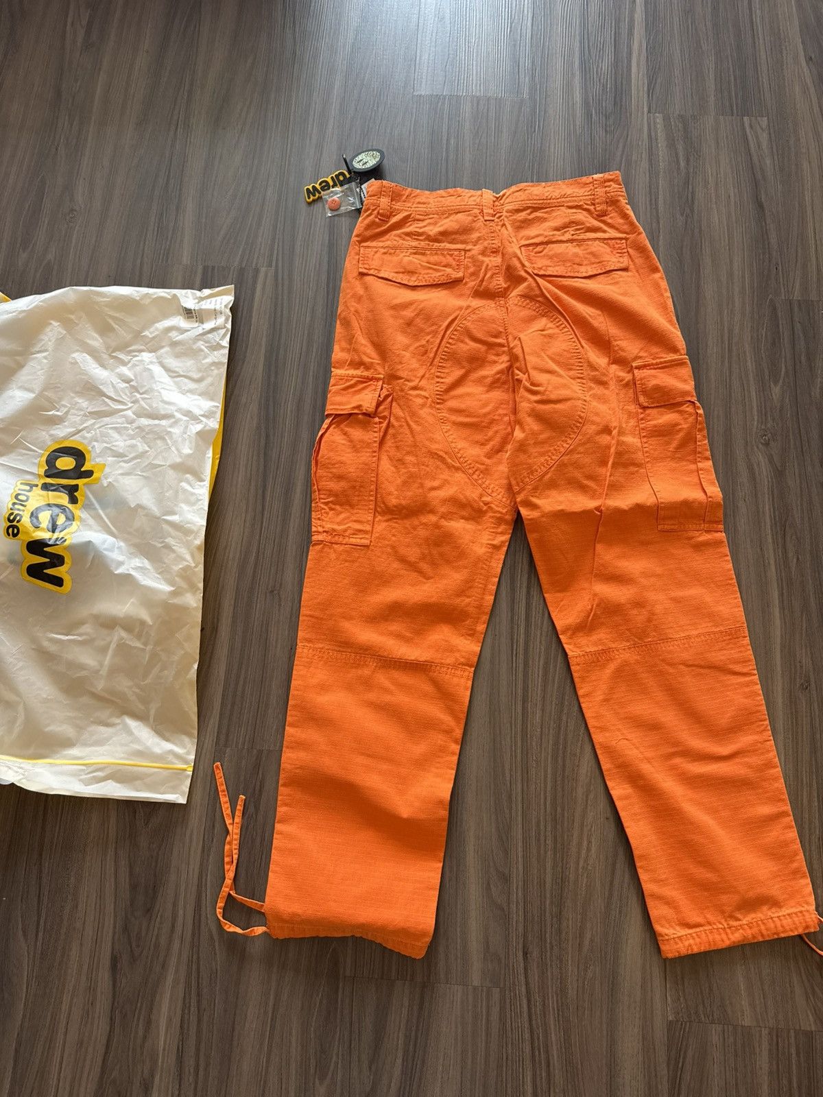 Drew House Drew House Orange Cotton Ripstop Cargo Pants Size 28 NWT Size US 28 / EU 44 - 5 Thumbnail