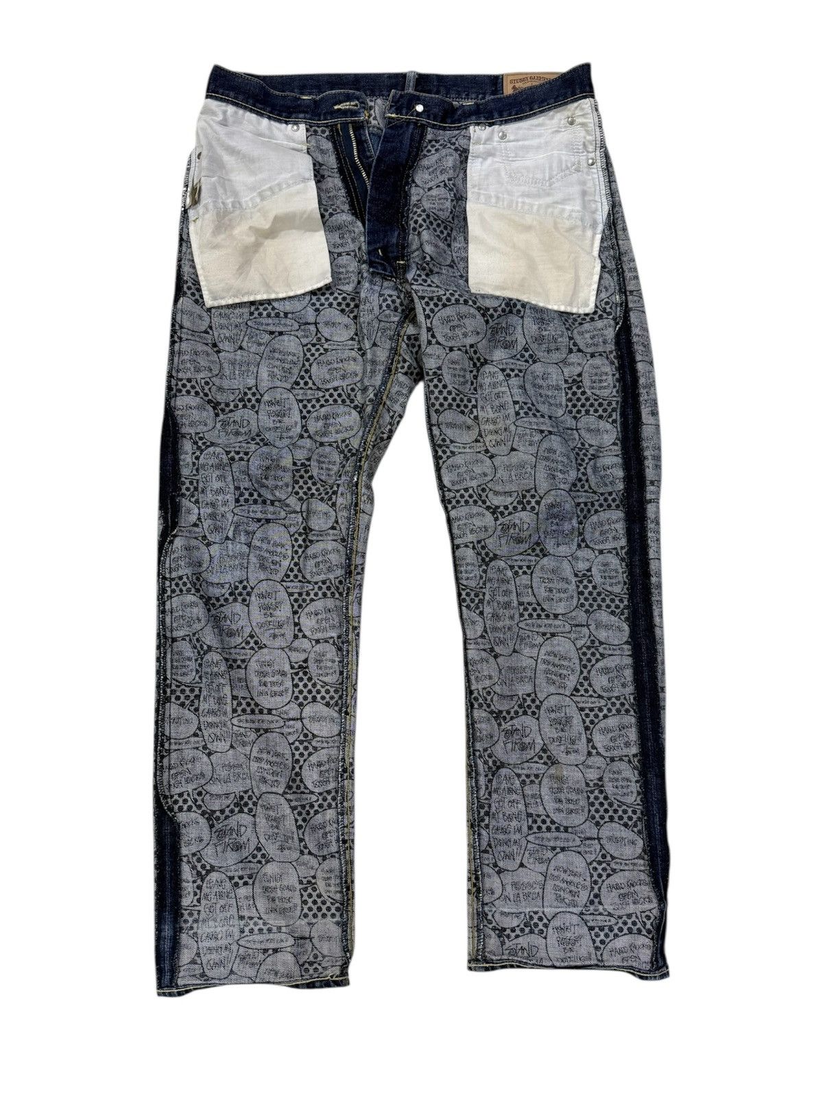 Stussy vintage stussy jeans Size US 35 - 3 Thumbnail