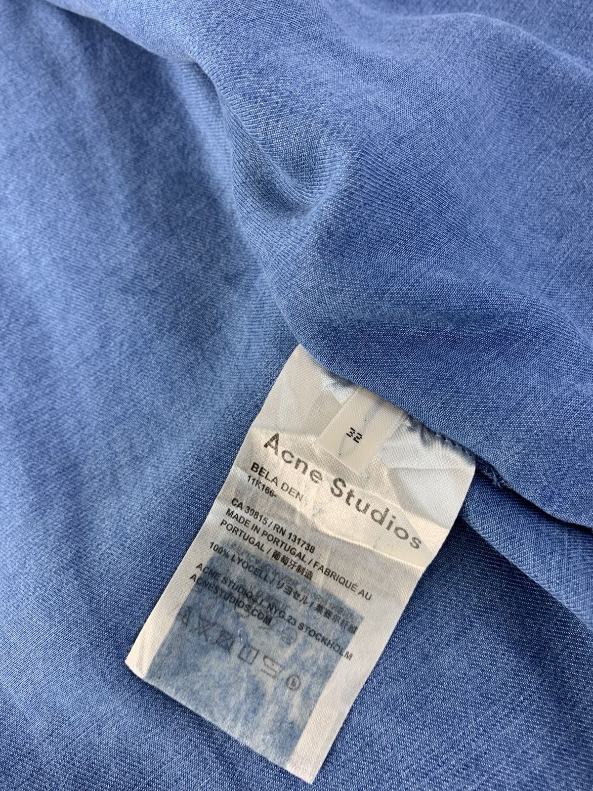 Acne Studios Acne Studios Denim Single Pocket Button Up Shirt Size US M / EU 48-50 / 2 - 7 Thumbnail