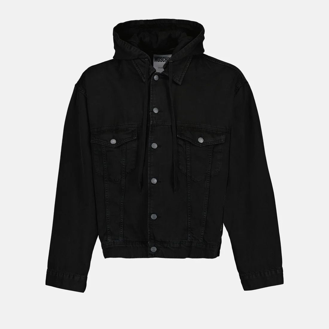 Moschino o1y0225 Denim Jacket in Black Size US L / EU 52-54 / 3 - 1 Thumbnail