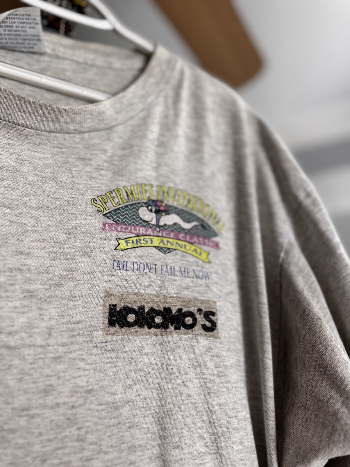 Gildan × Vintage Funny Race of Champions Spermies Invitational Graphic Tee Size US XL / EU 56 / 4 - 2 Thumbnail