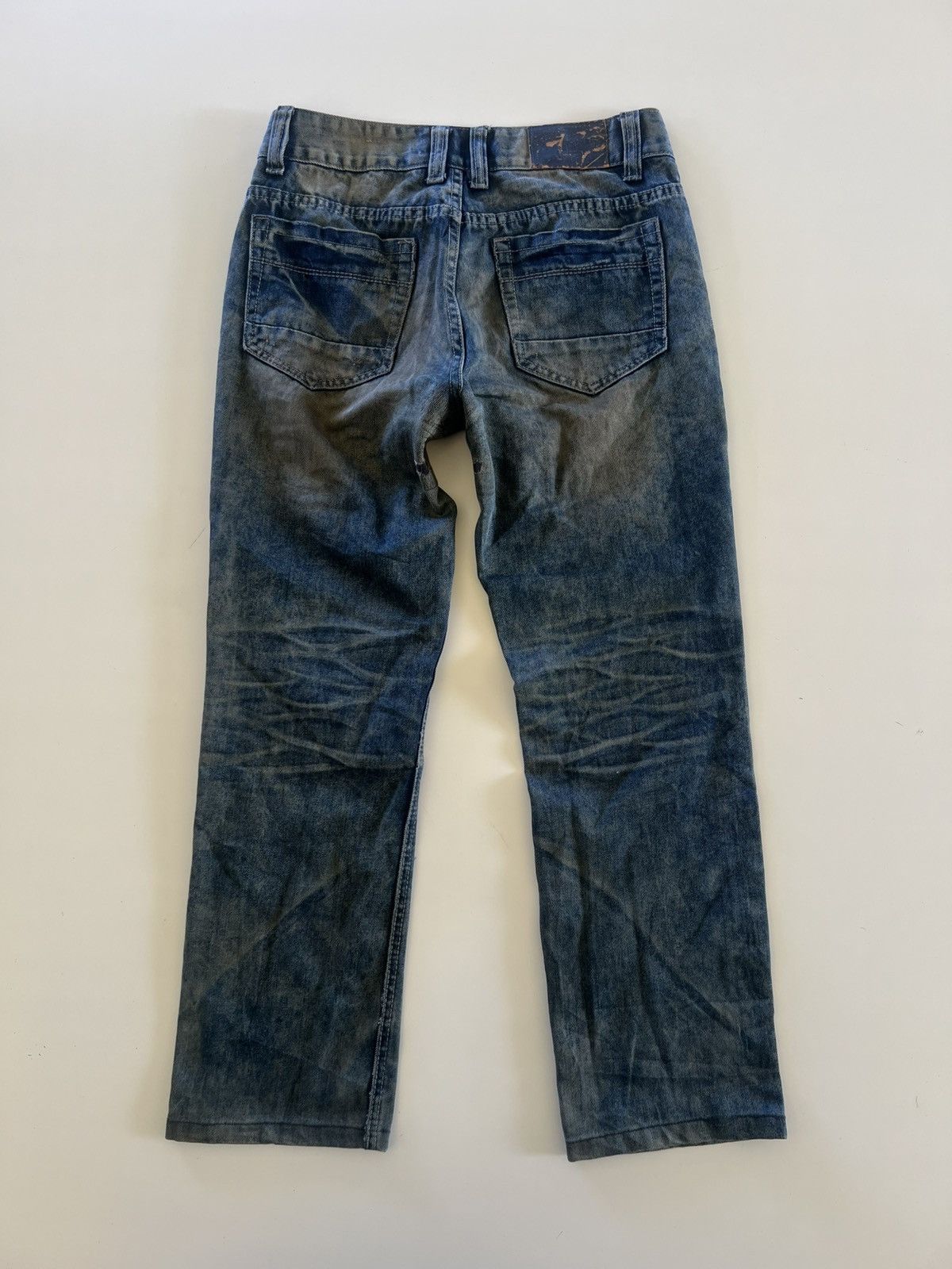Japanese Brand Vintage Invisible Distress Denim Jeans Size 32" Size US 32 / EU 48 - 6 Thumbnail