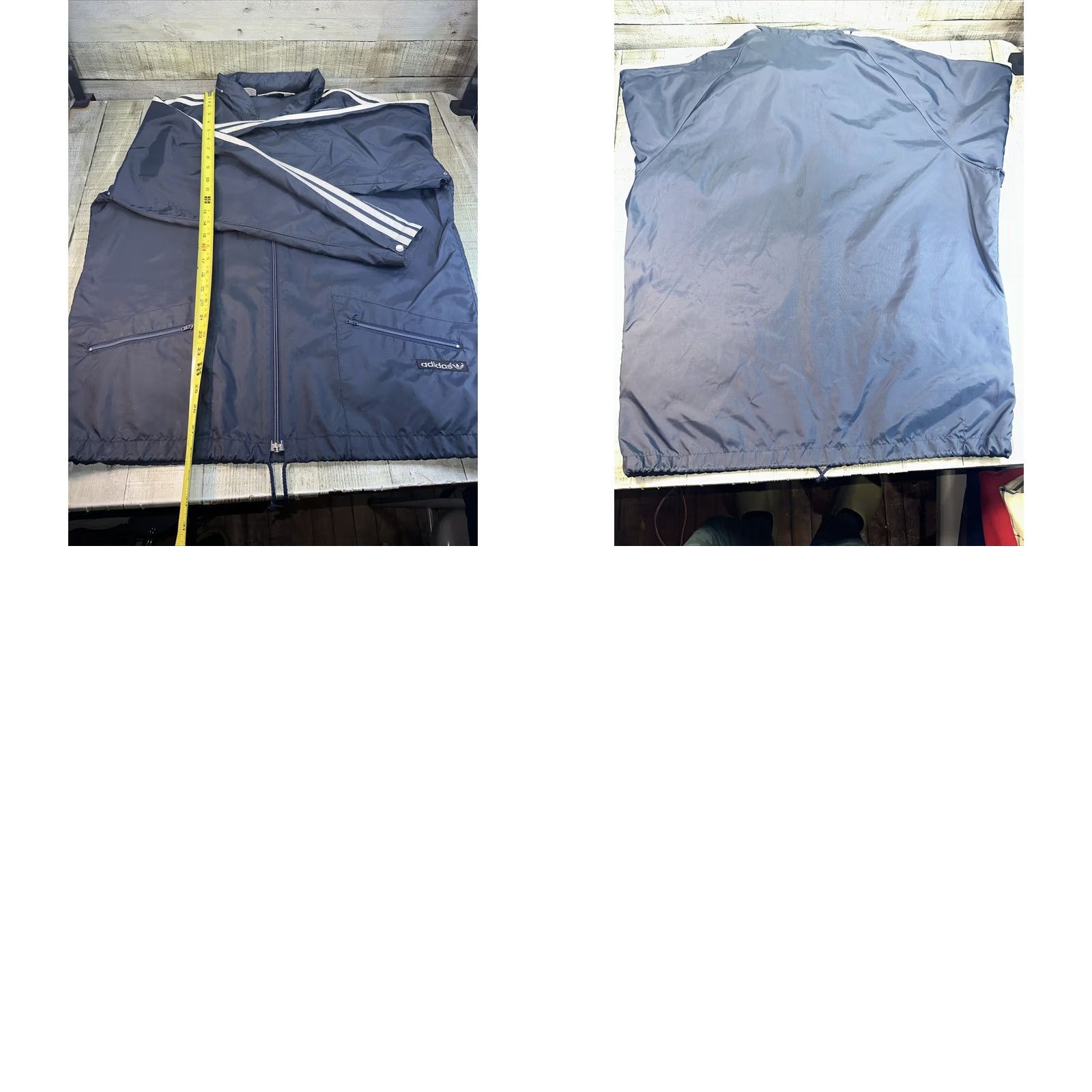 Adidas VINTAGE adidas Windbreaker Jacket Track Coat Large Blue Men L Nylon Size US L / EU 52-54 / 3 - 9 Thumbnail