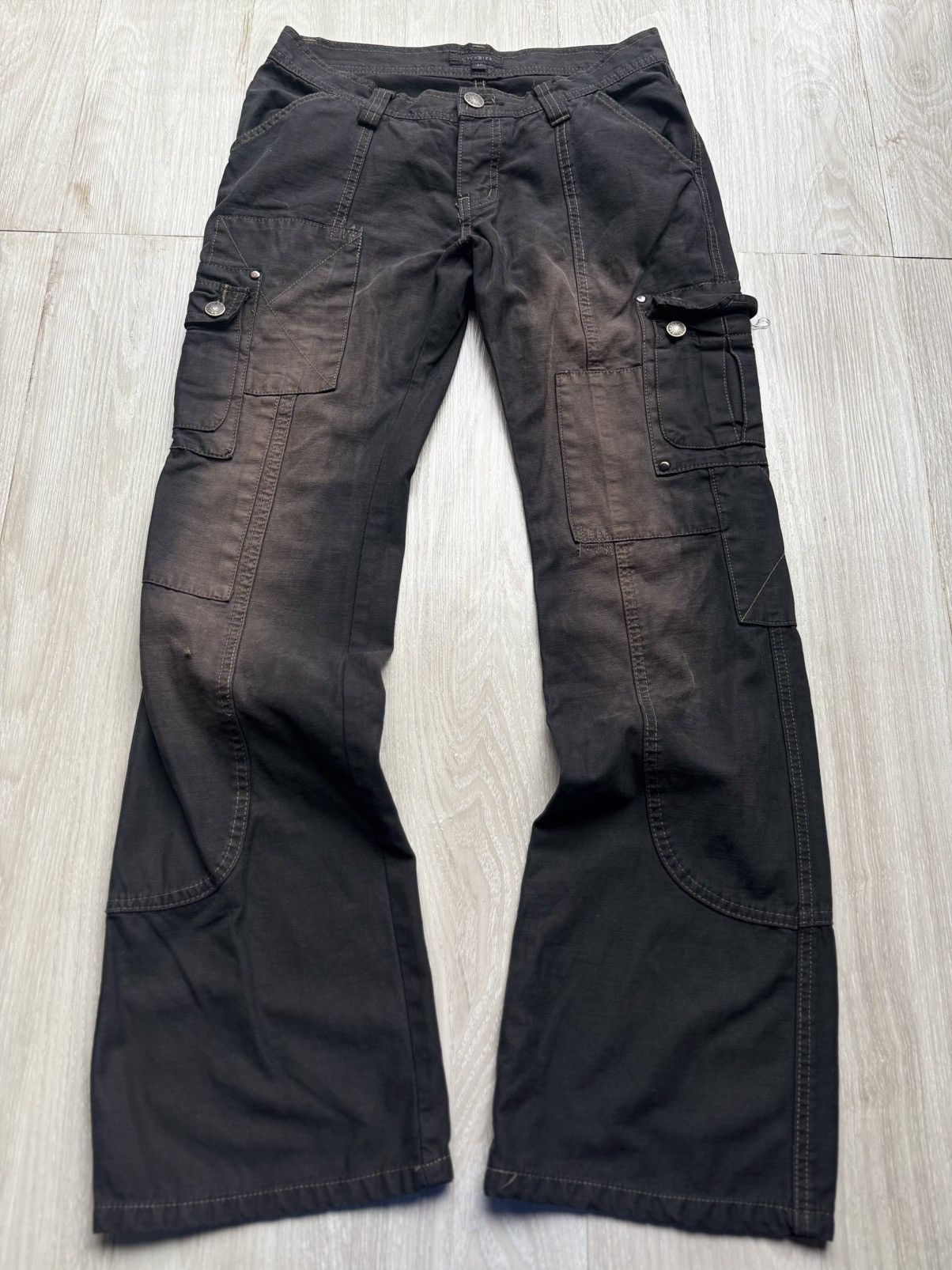 CIVARIZE CIVARIZE patchwork flare cargo pants Size US 28 / EU 44 - 1 Thumbnail