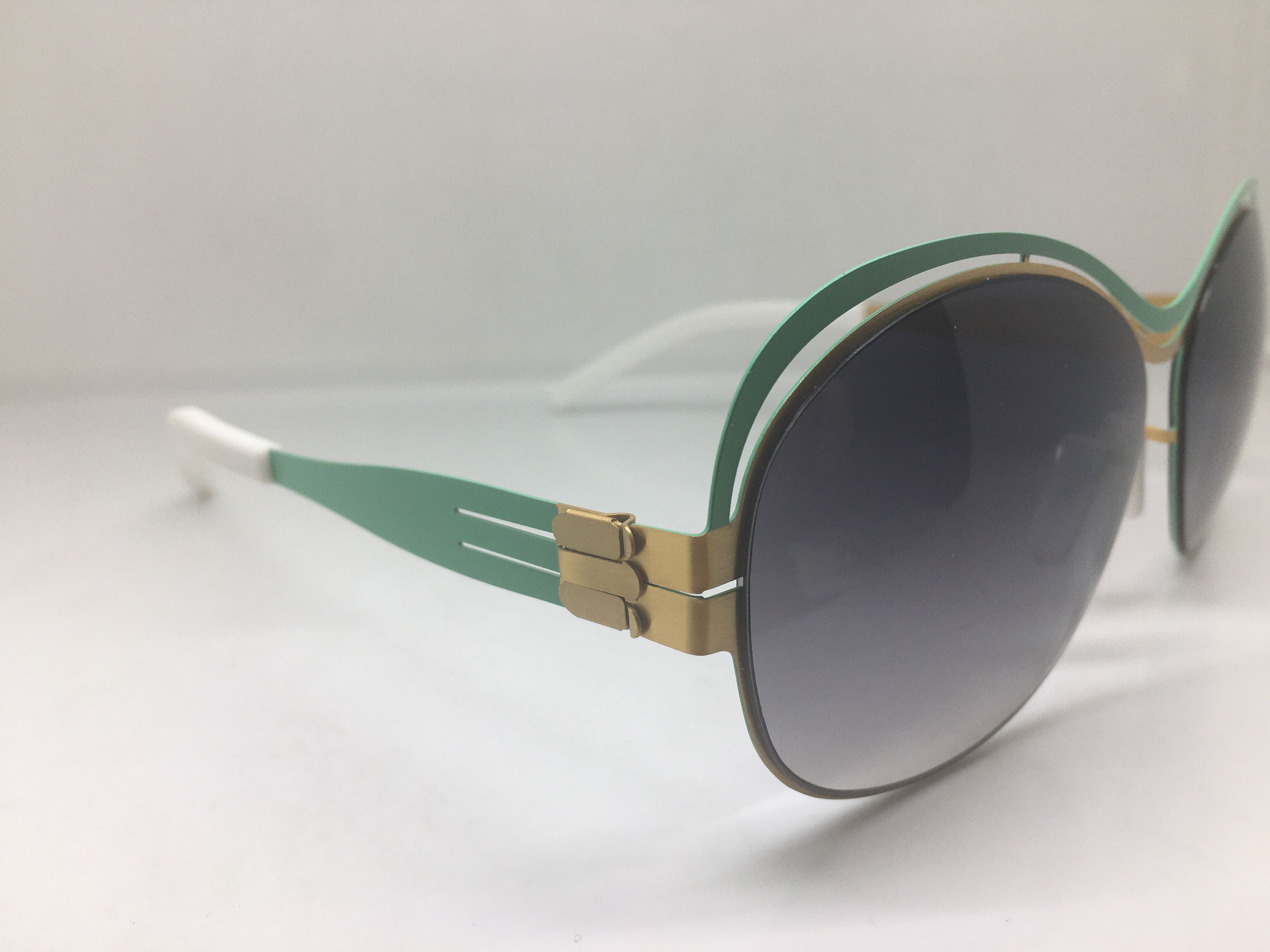 Other Green Gold Alloy Aviator Sunglasses Frame Size ONE SIZE - 2 Thumbnail