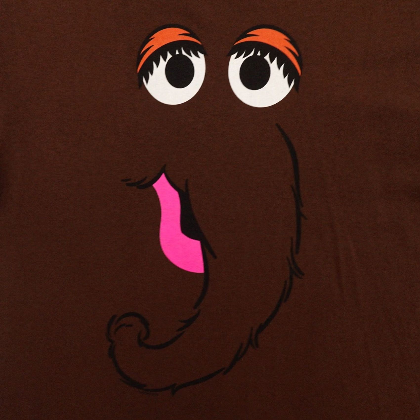 Delta VINTAGE Delta T-Shirt XL Brown Sesame Street Snuffleupagus Adult Men Short Sleeve Shirt Measured in Pictures Size US XL / EU 56 / 4 - 2 Thumbnail
