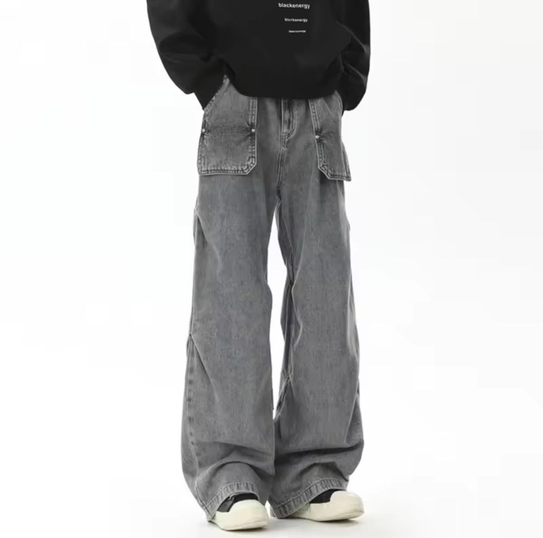 Japanese Brand × Jean High Street Workwear Loose Fold Design Size US 34 / EU 50 - 3 Thumbnail