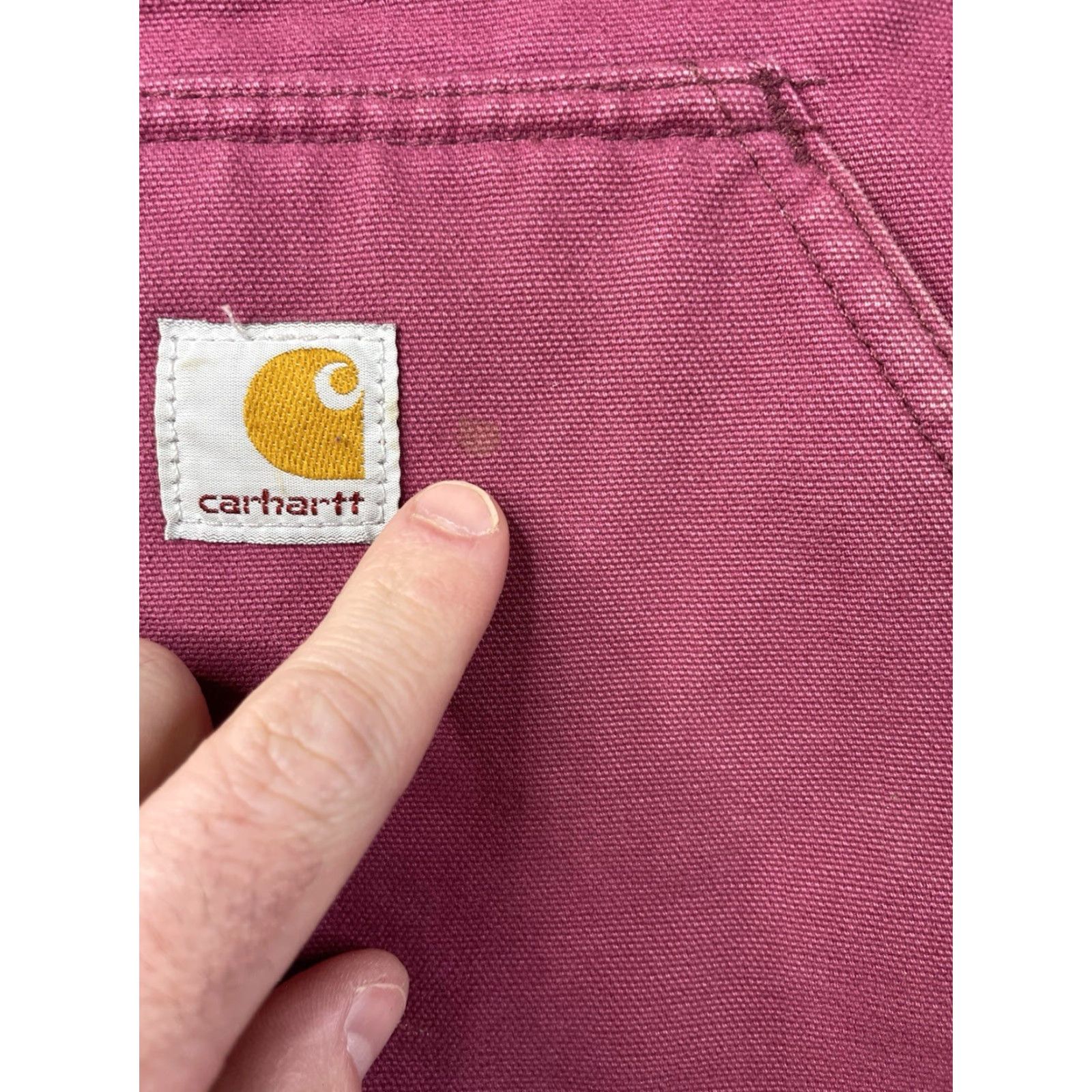 Carhartt VINTAGE Carhartt Vest Women’s XL 16/18 Pink WV001 Sherpa Lined Distressed Rare Y2K Size XL / US 12-14 / IT 48-50 - 7 Thumbnail
