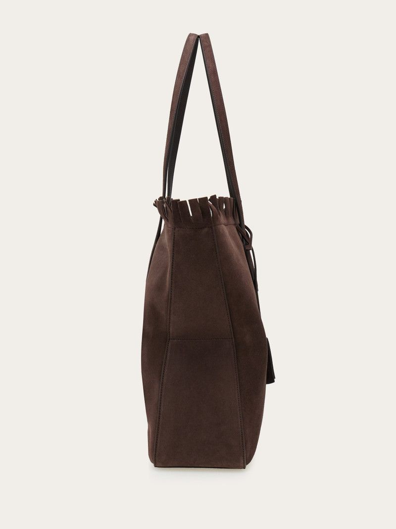 Salvatore Ferragamo o1s1rm0526 Size : OS / Leather Tote Bag in Brown Size ONE SIZE - 5 Thumbnail