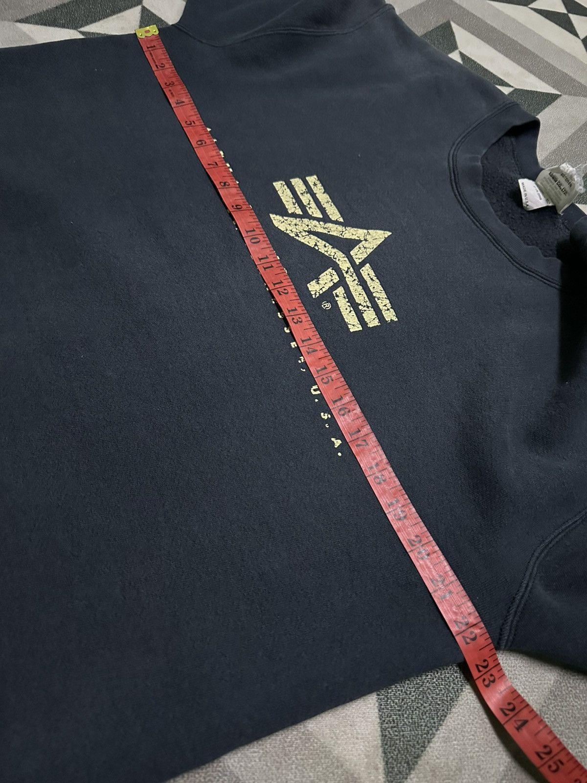 Alpha Industries Vintage Alpha industries pullover sweatshirt Size US L / EU 52-54 / 3 - 7 Thumbnail