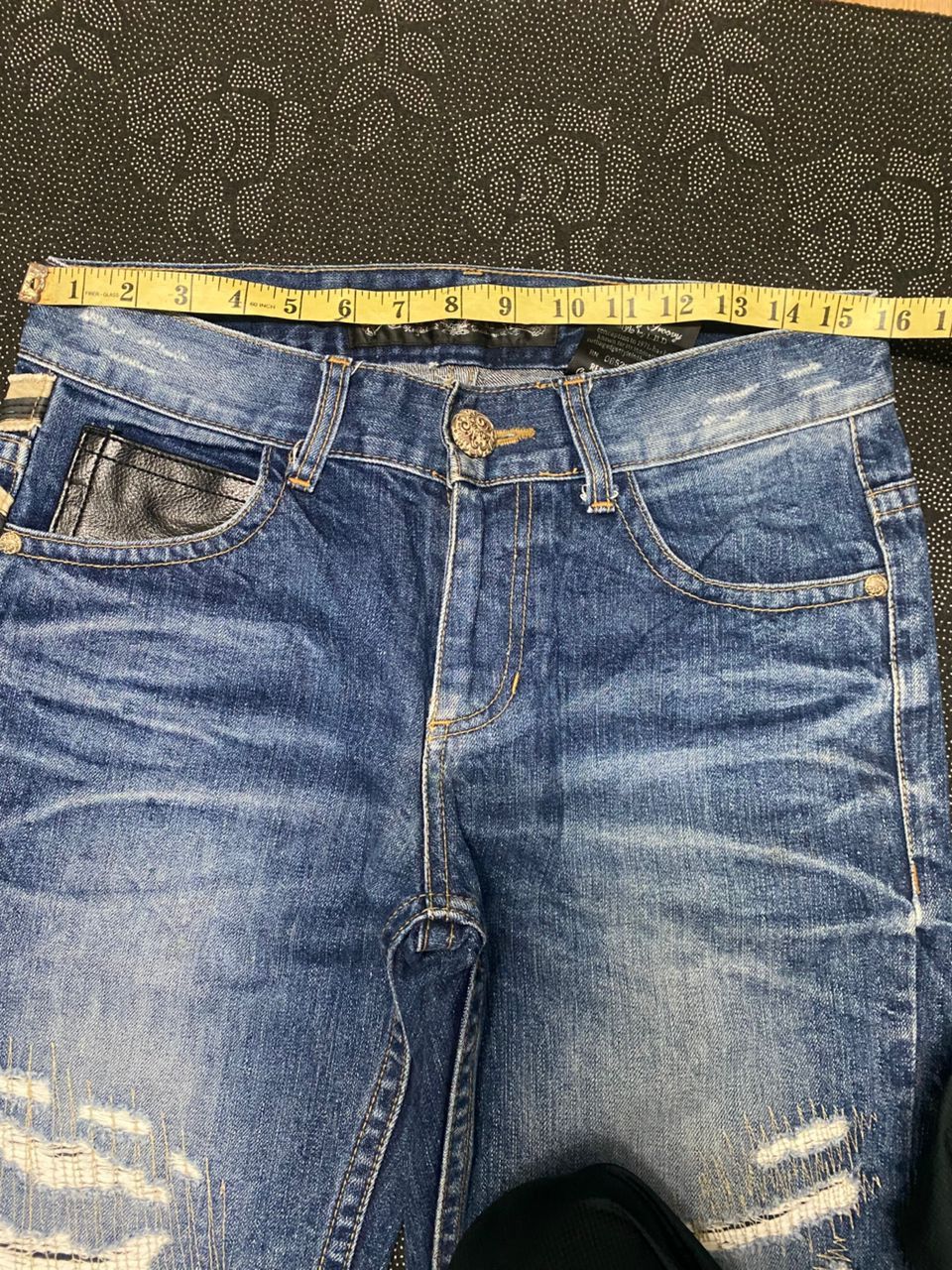 If Six Was Nine 💥BEST OFFER💥RED PEPPER PUNK DISTRESSED DENIM Size US 32 / EU 48 - 3 Thumbnail