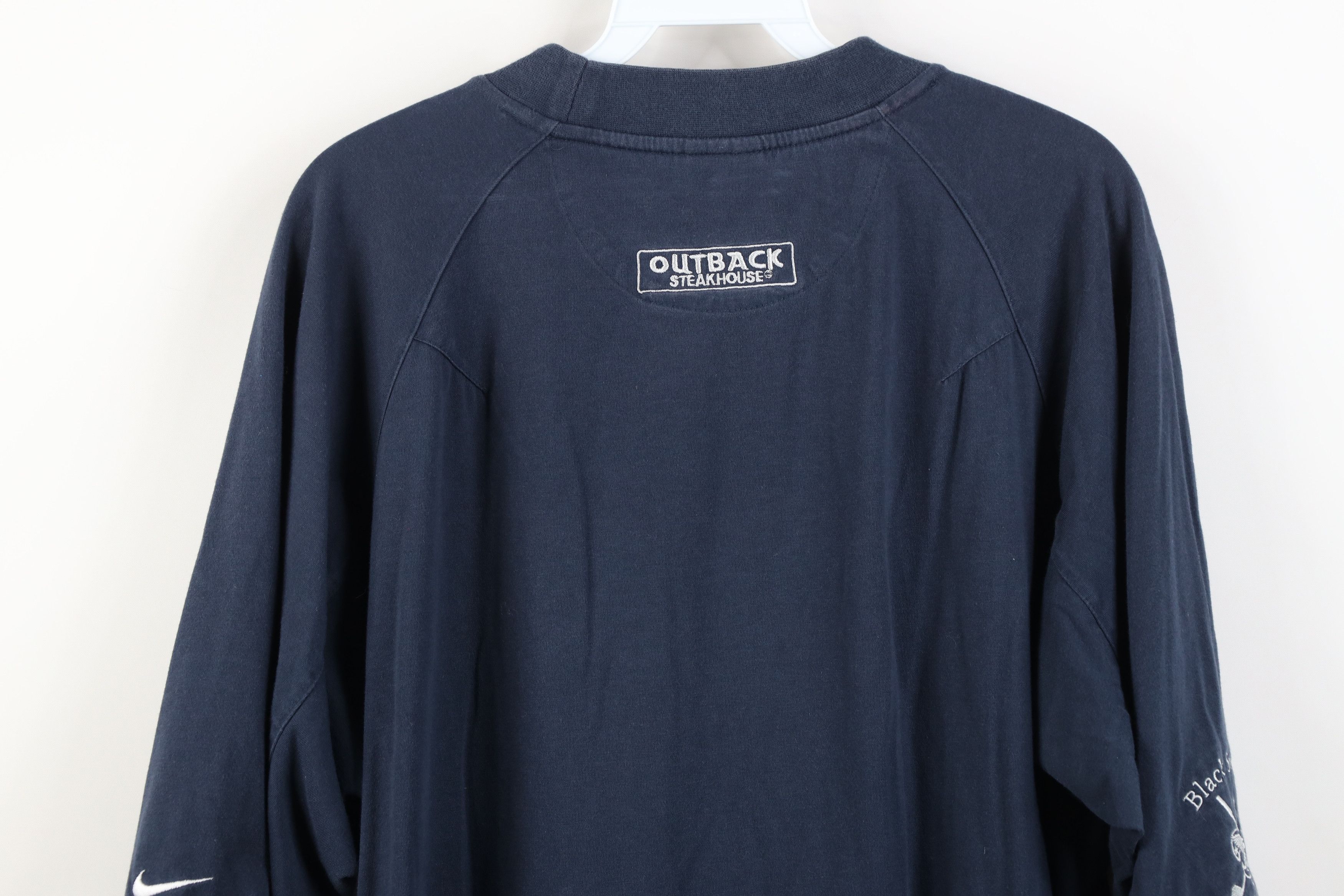 Nike Vintage Nike Golf Classic Mini Swoosh Mock Neck T-Shirt Blue Size US XL / EU 56 / 4 - 14 Thumbnail
