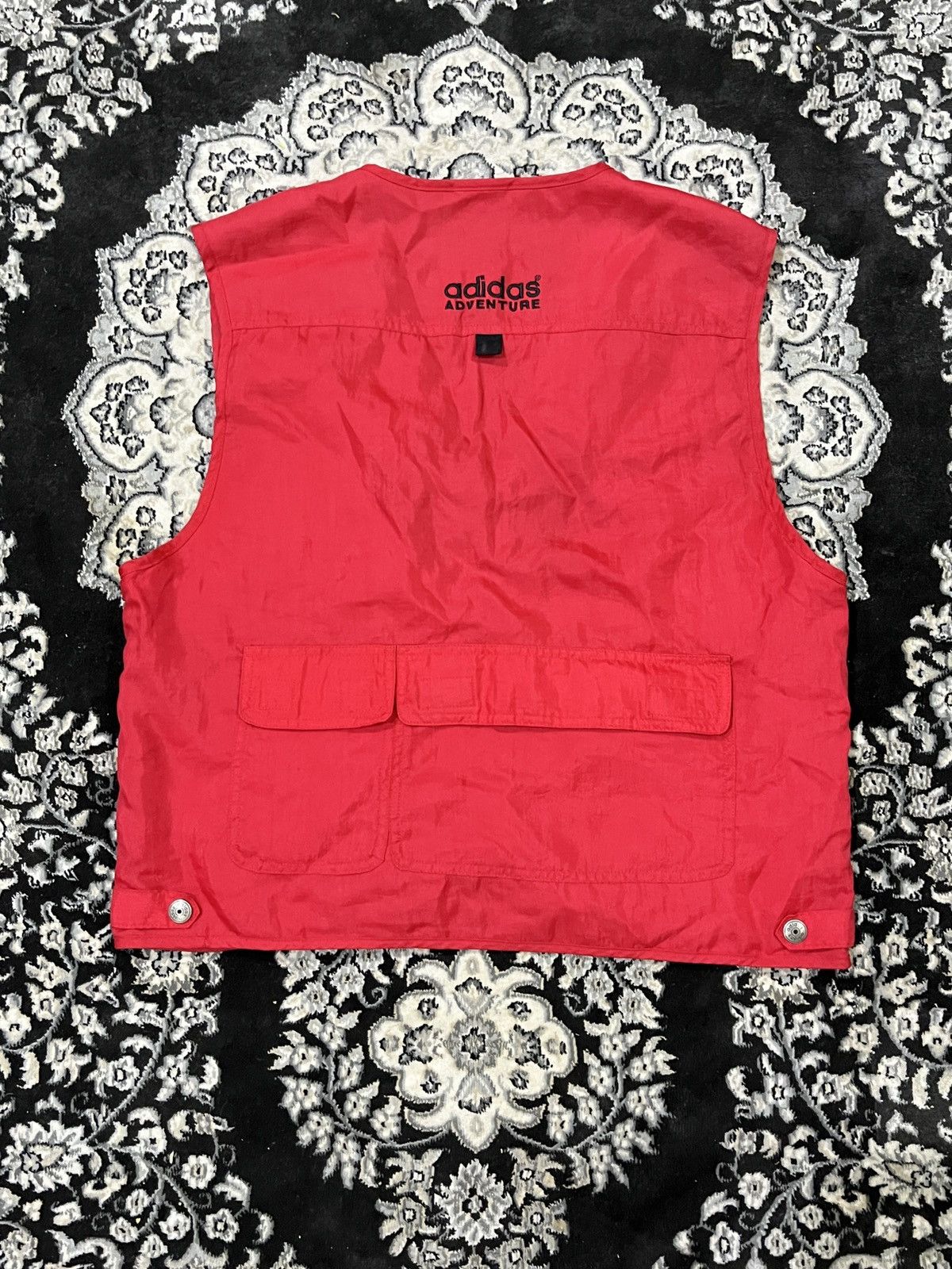 Adidas × Vintage 90s Adidas adventure multi pocket outdoor nylon vest Size US L / EU 52-54 / 3 - 13 Thumbnail