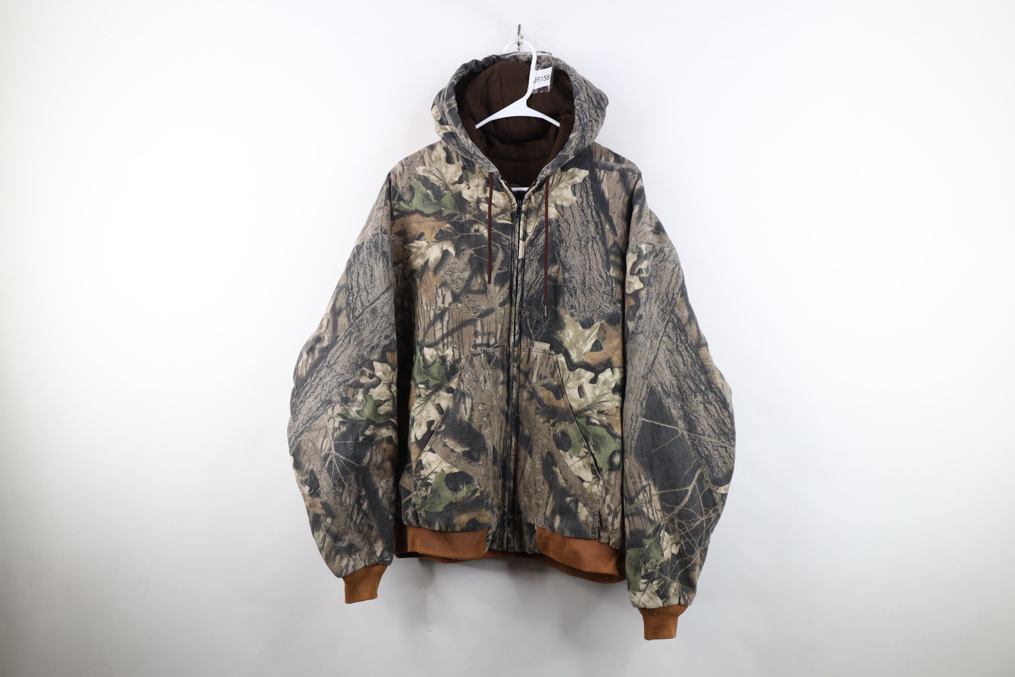 Vintage Vintage 90s Streetwear Camouflage Full Zip Hoodie Jacket USA Size US XXL / EU 58 / 5 - 1 Thumbnail