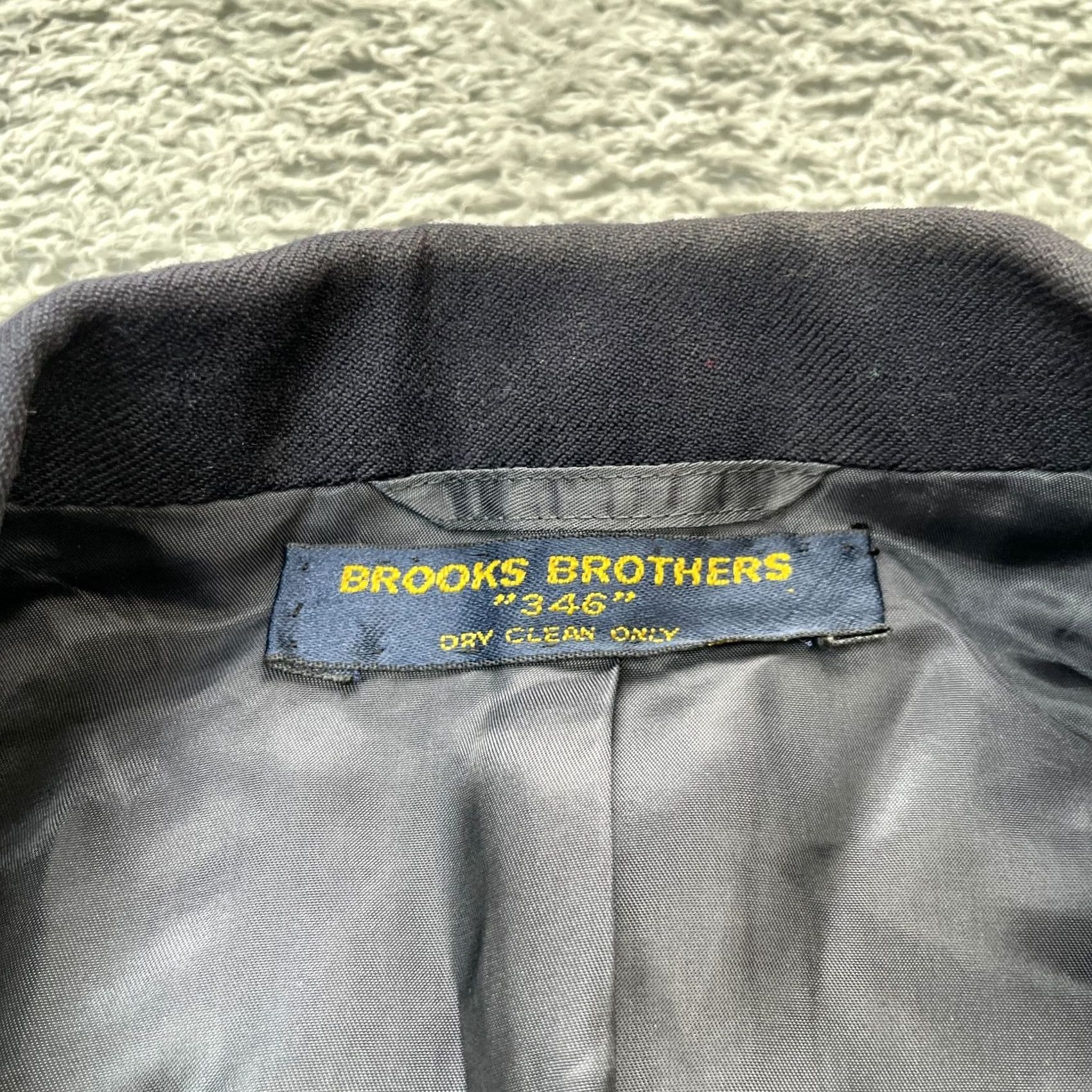 Brooks Brothers VINTAGE Brooks Brothers Blazer Coat Mens XL 55R Blue 346 Notch Lapel Formal Size 46R - 3 Thumbnail