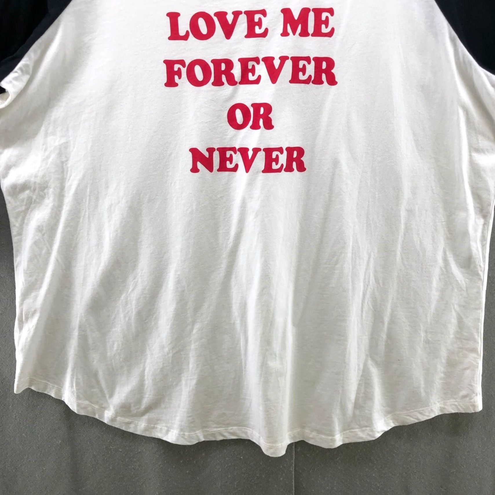 Torrid Torrid Shirt Womens 4X Long Sleeve Raglan Multicolor Love Me Forever Graphic Womens Size XXL / US 16-18 / IT 52-54 - 4 Thumbnail