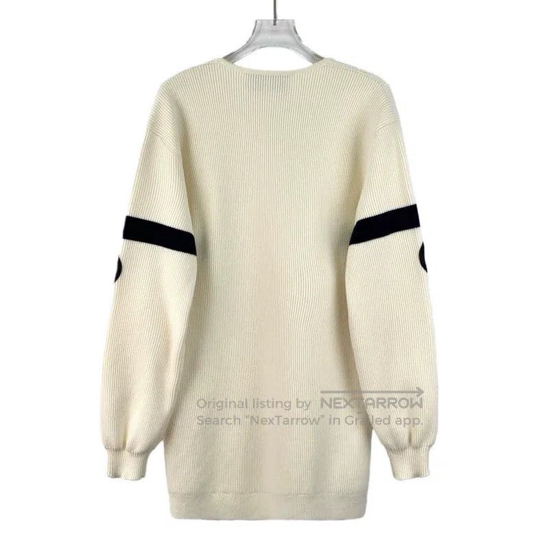 Gucci Gucci Beige logo embroidered wool V-neck single-breasted l Size XXS / US 00 / IT 34 - 2 Thumbnail