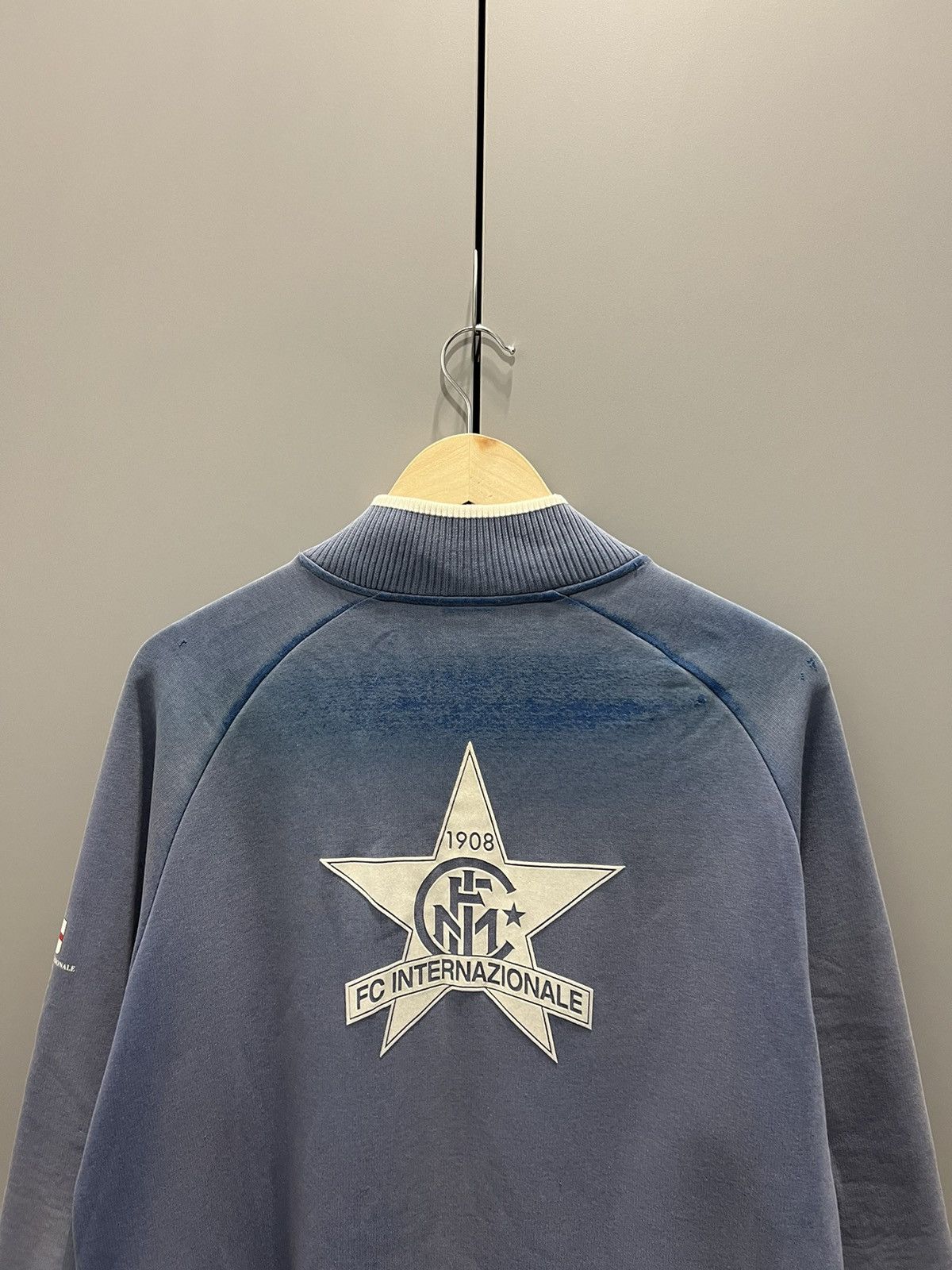 Nike Nike Vintage Inter Milan Zip Hoodie Faded 08/09 Size US XL / EU 56 / 4 - 17 Thumbnail