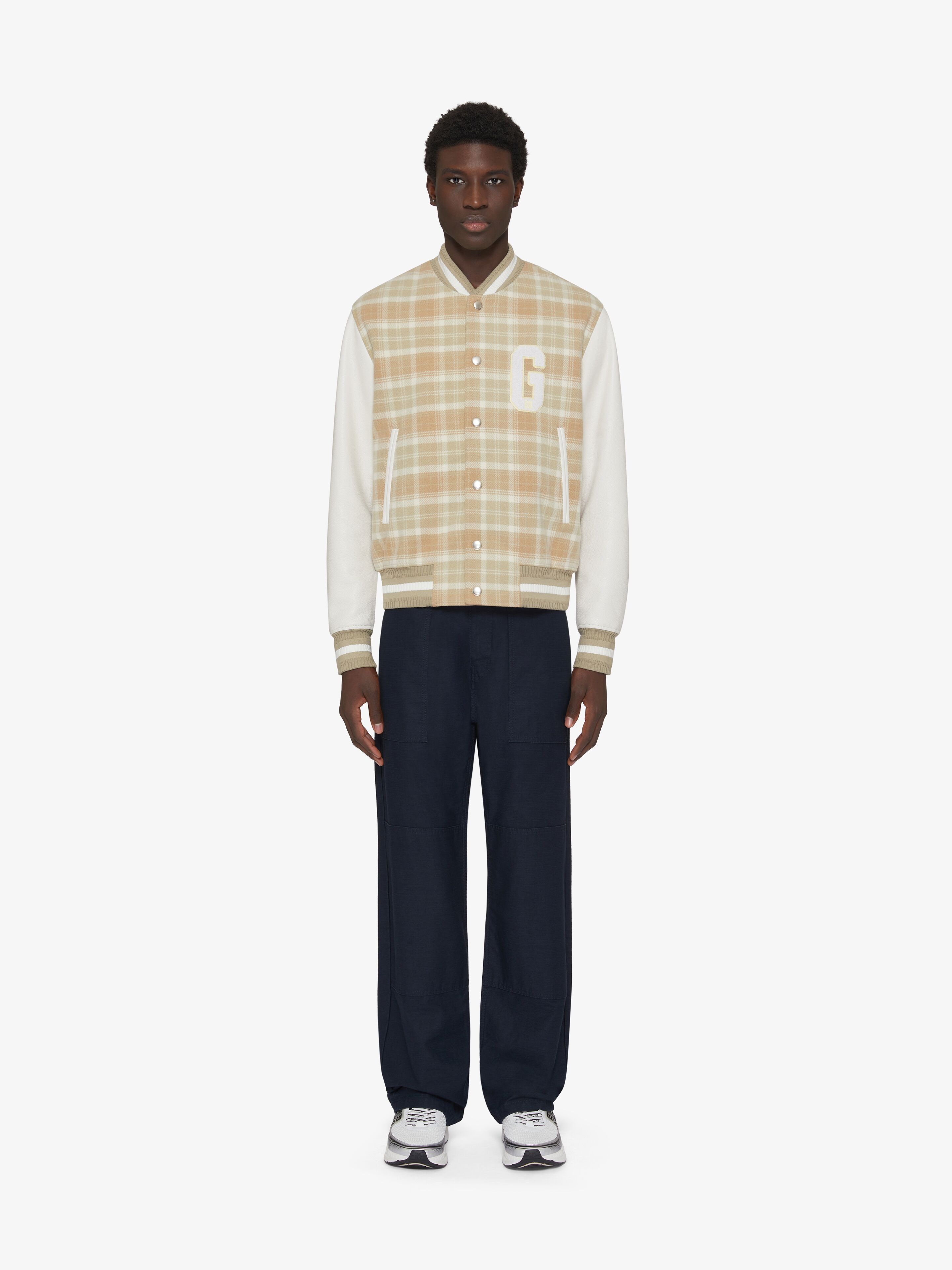 Givenchy o1w1db10925 Check Classic Varsity Jacket in Multicolor Size US L / EU 52-54 / 3 - 2 Thumbnail