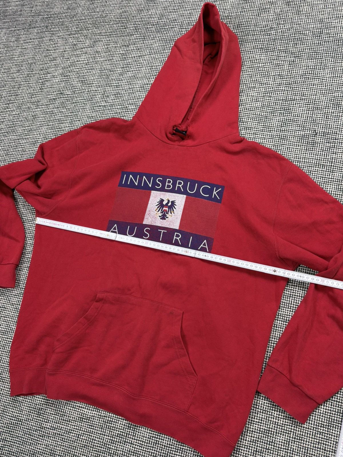 Vintage Distressed Innsbruck Austria vetements style boxy hoodie Size US XL / EU 56 / 4 - 7 Thumbnail