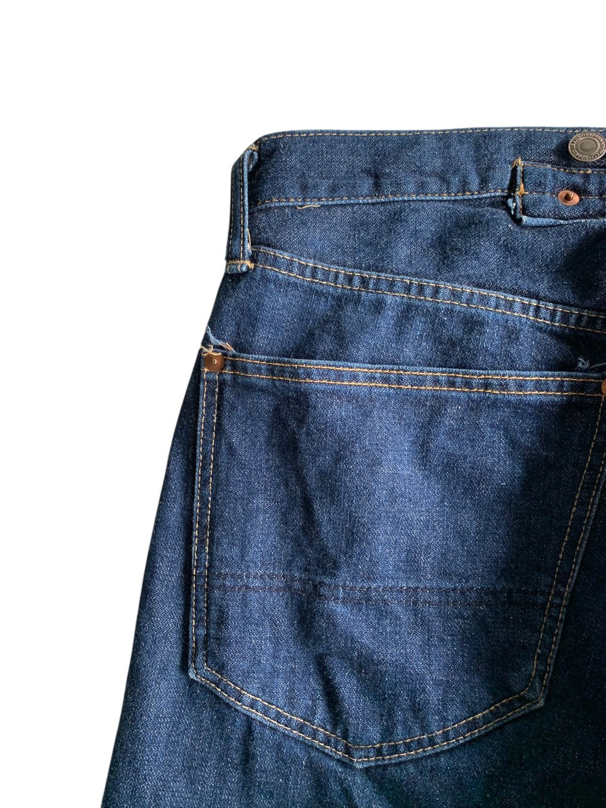 Schott VINTAGE SCHOTT SELVEDGE BUCKLE BACK JAPANESE DENIM Size US 32 / EU 48 - 11 Thumbnail