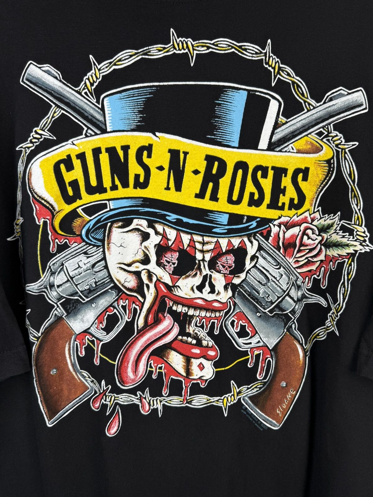 Band Tees 90s Guns N Roses Sloane 1990 Brockum Skull Rock Band T-Shirt Size US XL / EU 56 / 4 - 2 Thumbnail