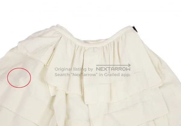 Comme des Garcons Comme Des Garcons size S Beige Retro Deformed Skirt Size 23" - 4 Thumbnail