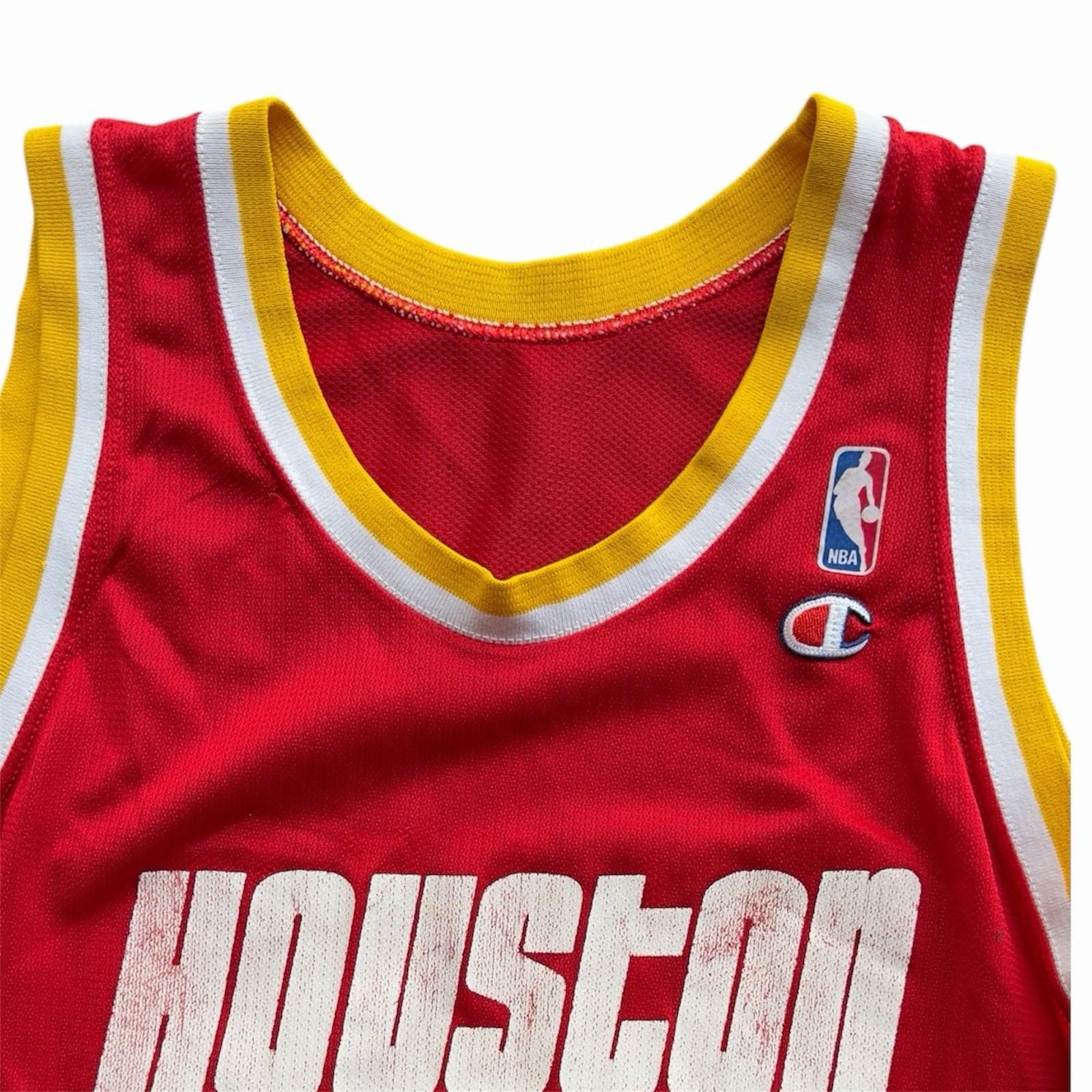 Champion Hakeem Olajuwon 34 Houston Rockets Champion NBA Jersey Sz 44 Size ONE SIZE - 3 Thumbnail