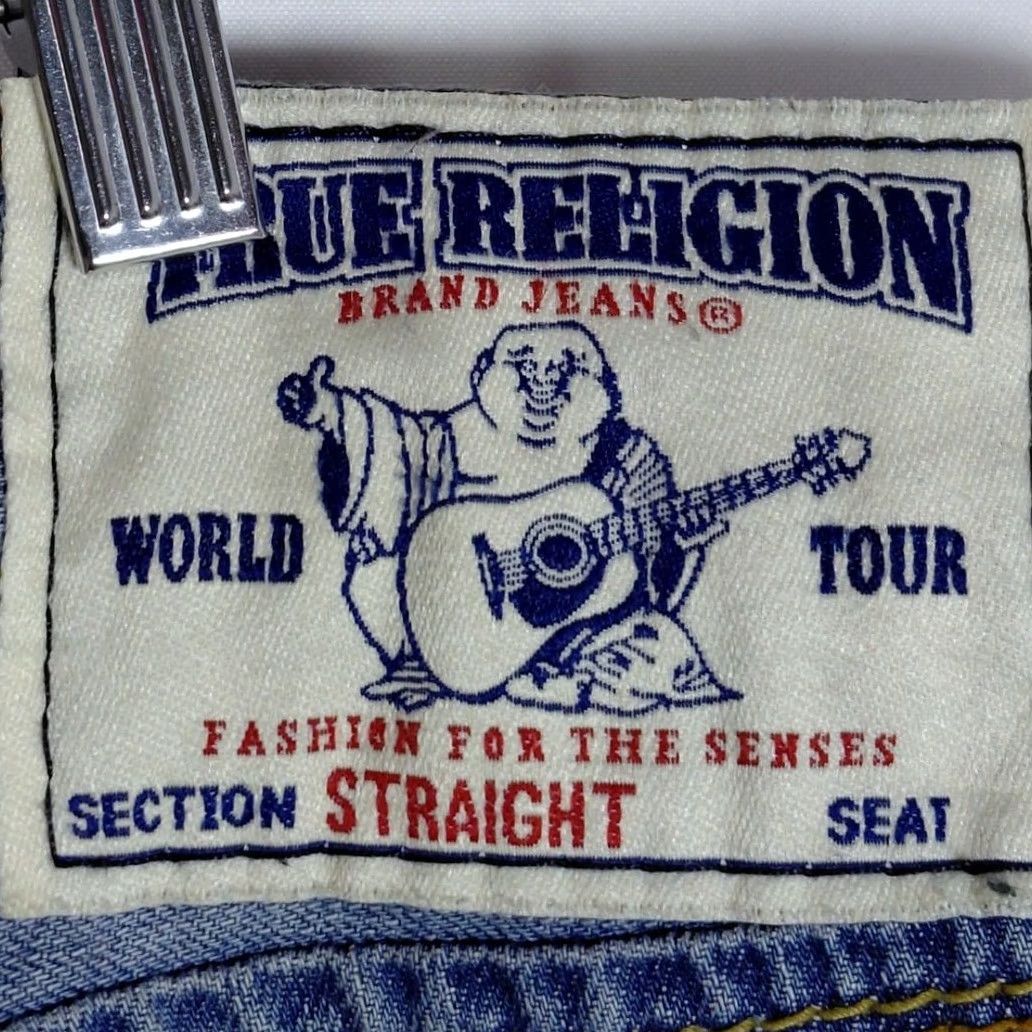 True Religion True Religion Jeans Blue Solid Denim Men Size 40 Regular Fit Size US 40 / EU 56 - 5 Thumbnail
