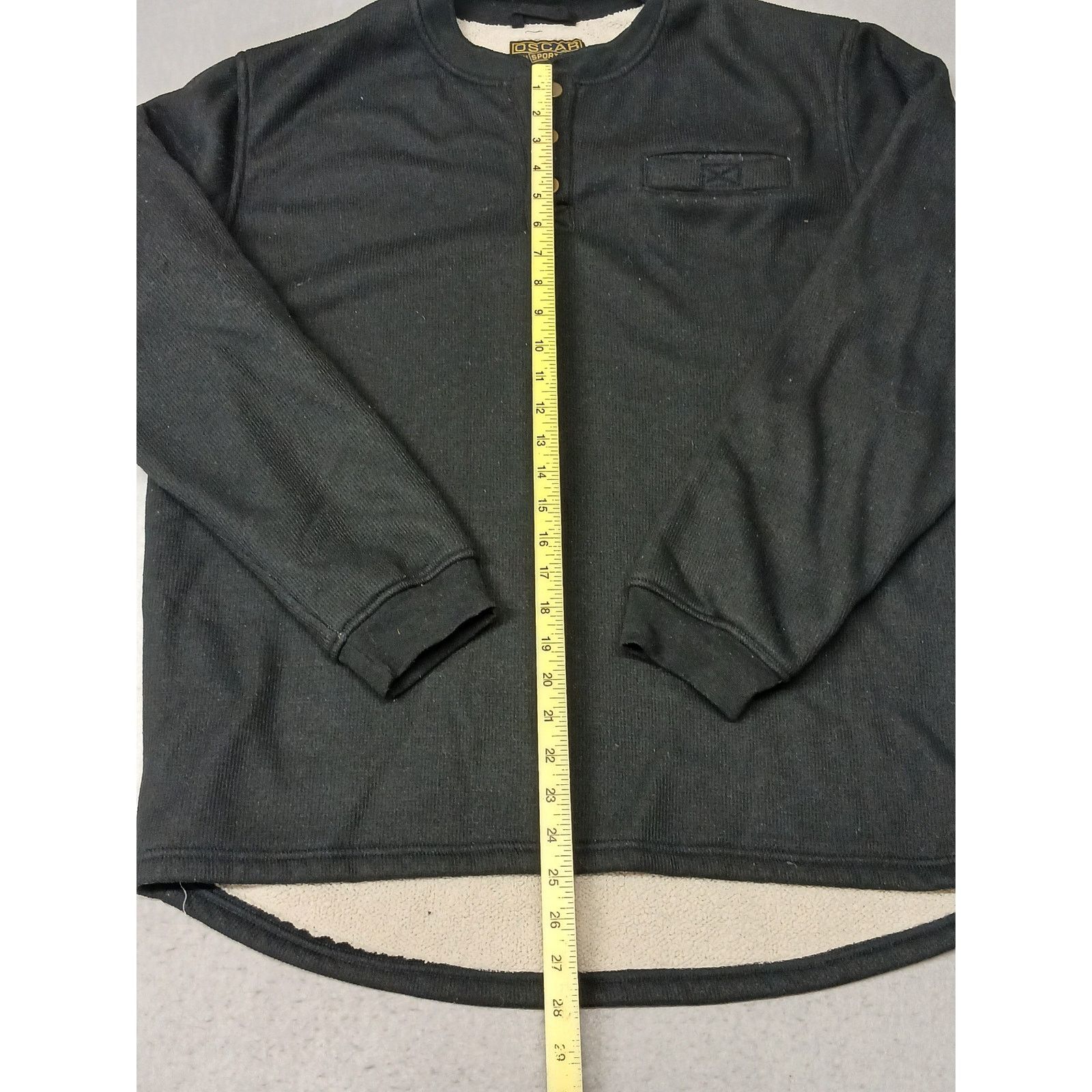 Other Oscar Sports (Large) Black Vintage Insulated Sweatshirt Size US L / EU 52-54 / 3 - 2 Thumbnail
