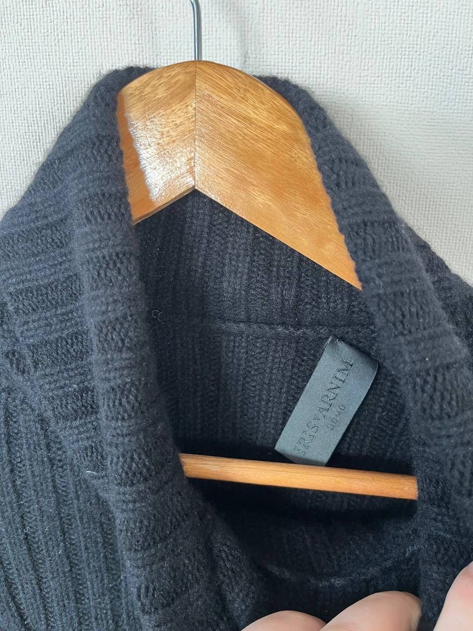 Iris von Arnim Iris von Arnim Cashmere Black Ribbed Turtleneck Sweater Size S / US 4 / IT 40 - 4 Thumbnail